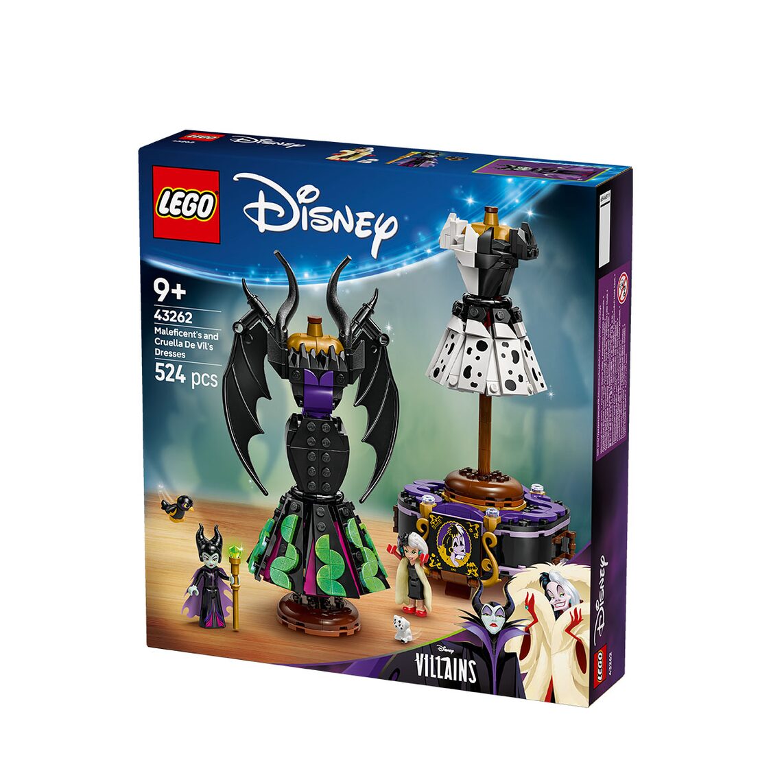 Lego Maleficent's and Cruella De Vil's Dresses 43262