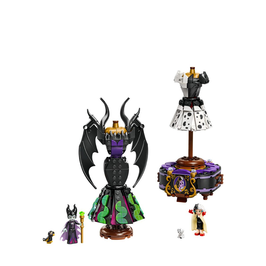 Lego Maleficent's and Cruella De Vil's Dresses 43262