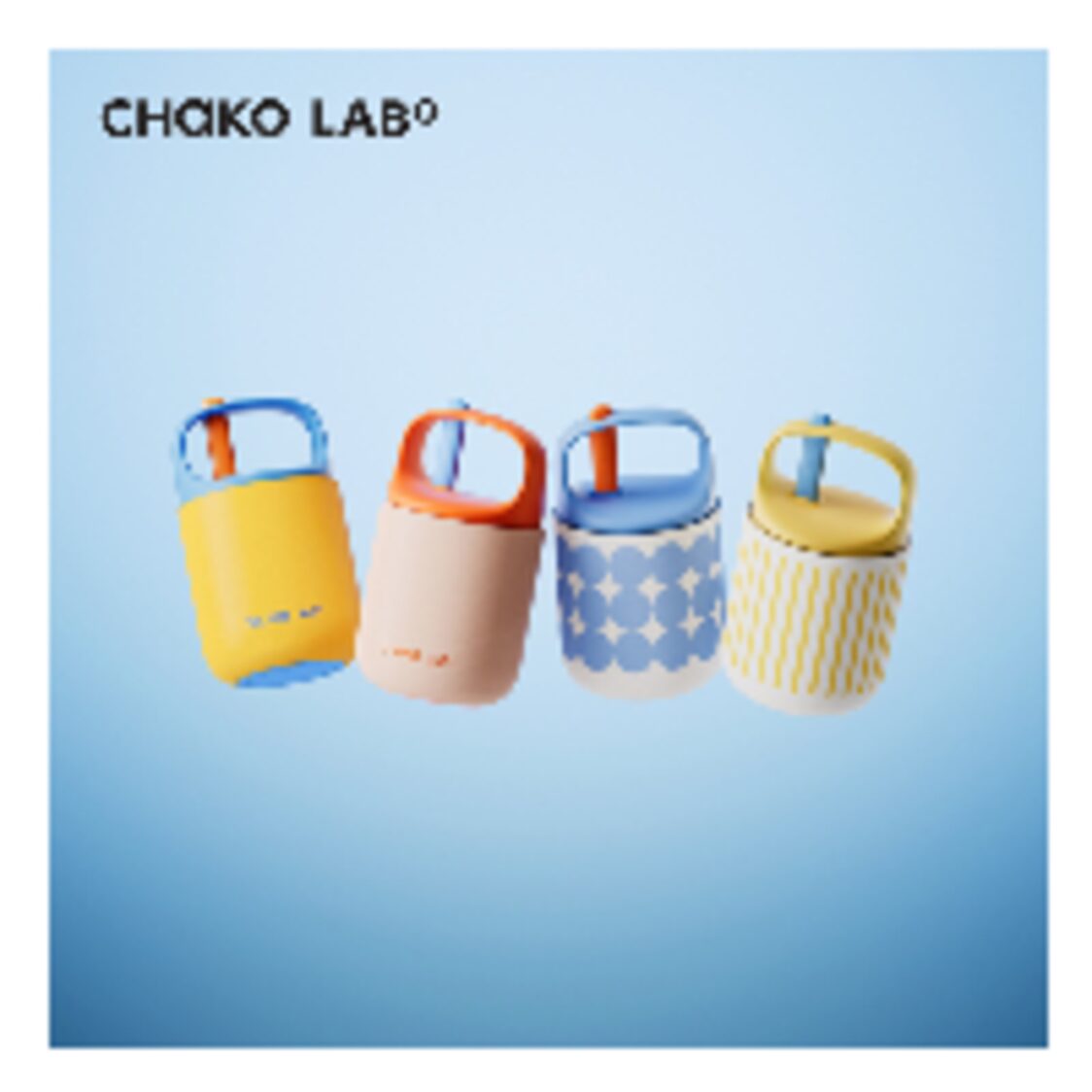 Chako Lab 450ml Baobao Thermos Cup Yellow Blue