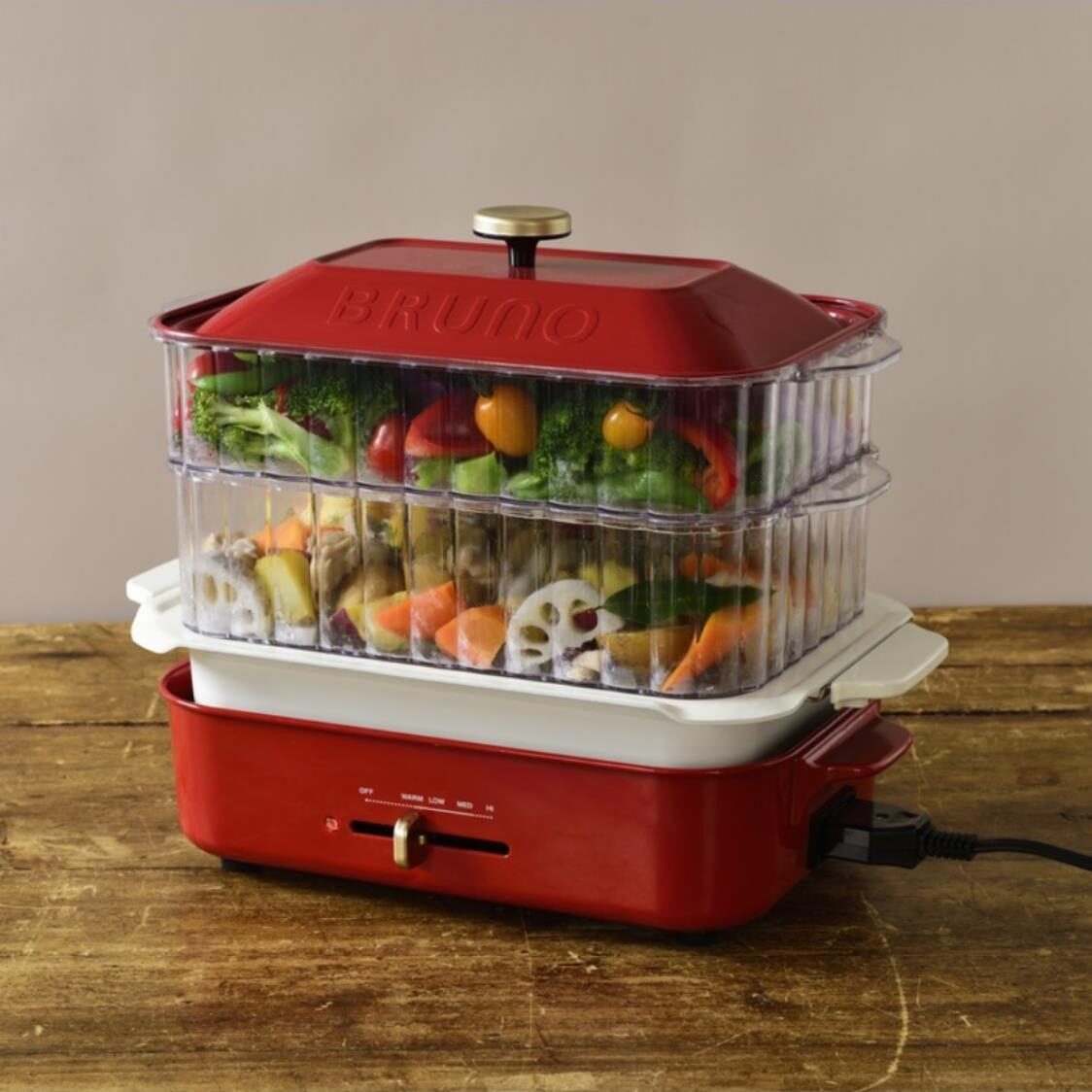 Bruno Compact Double Layer Steam Rack