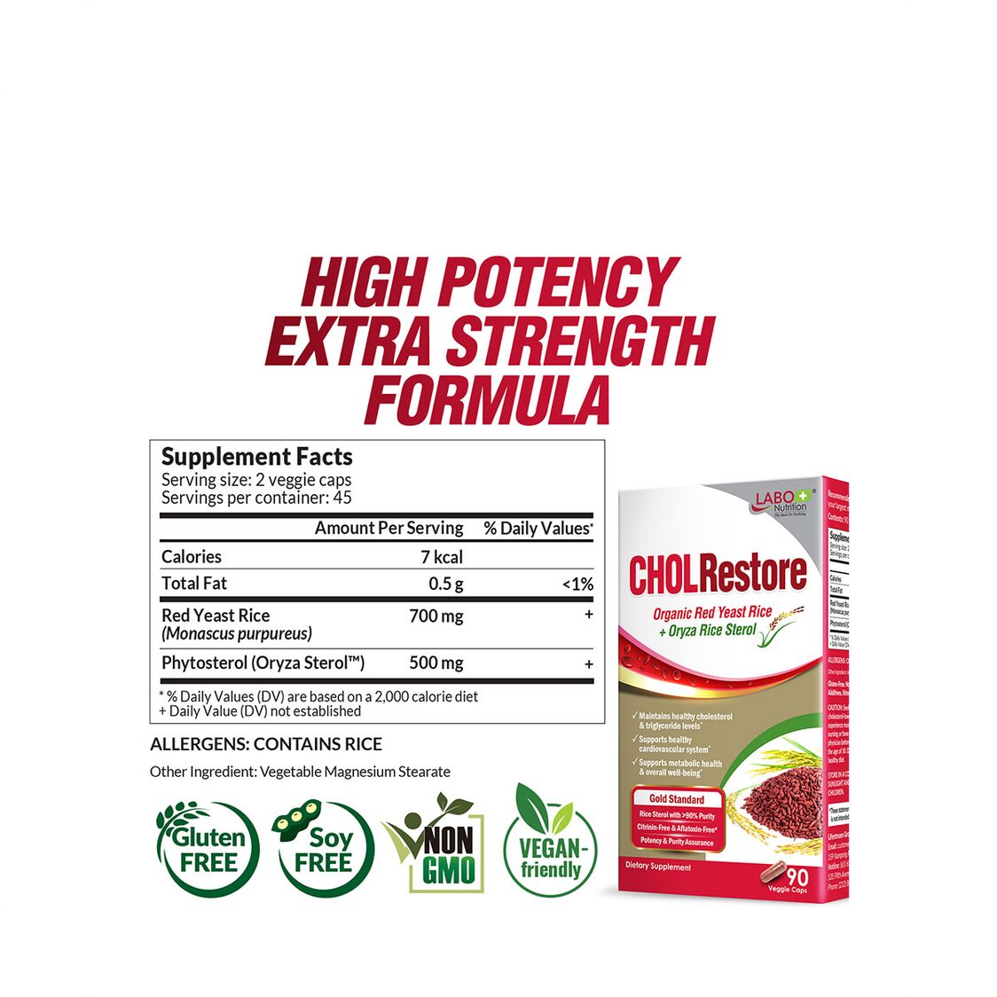 Labo Nutrition CHOLRestore 90 Veggie Caps Twin Pack