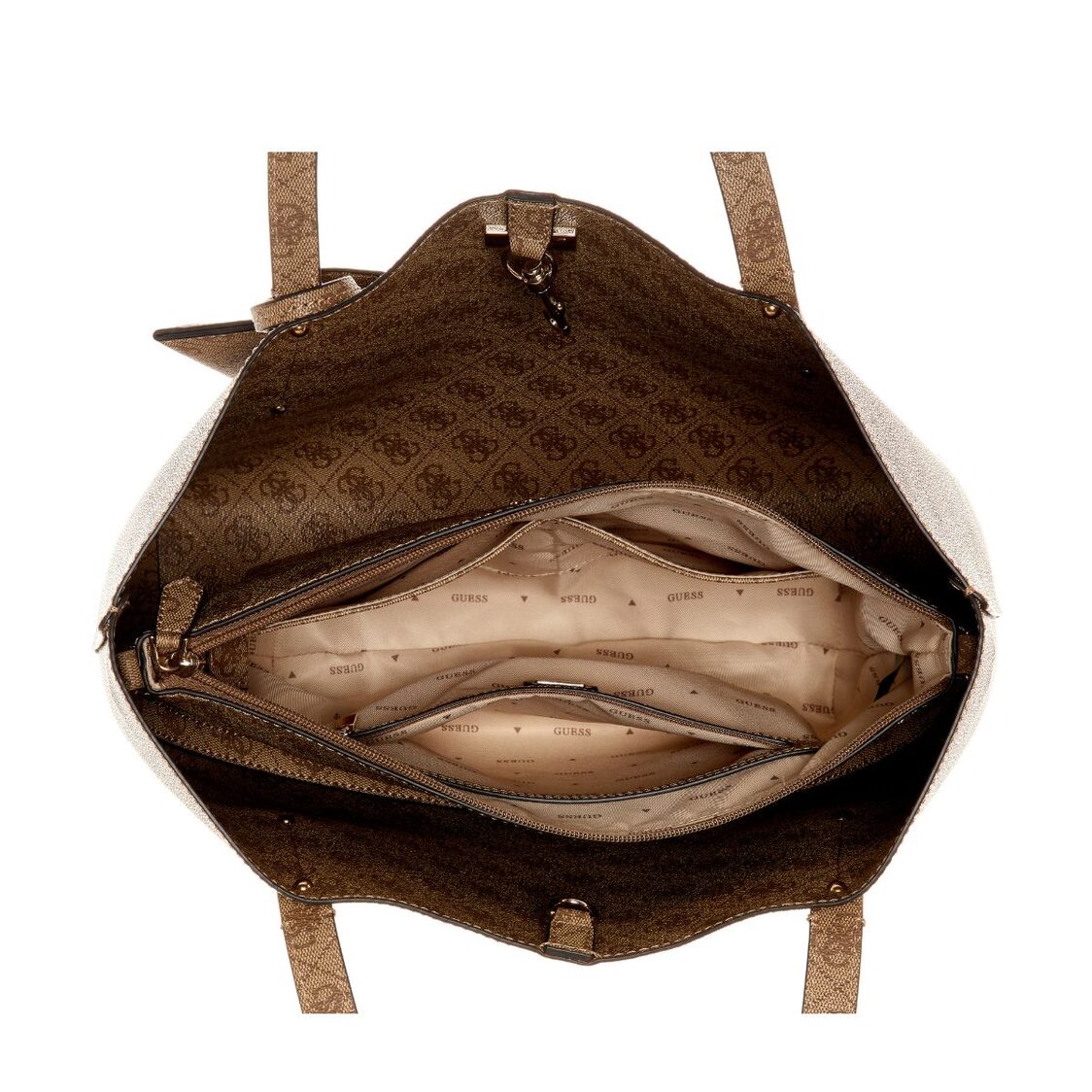 Guess Brenton Tote - Latte Logo