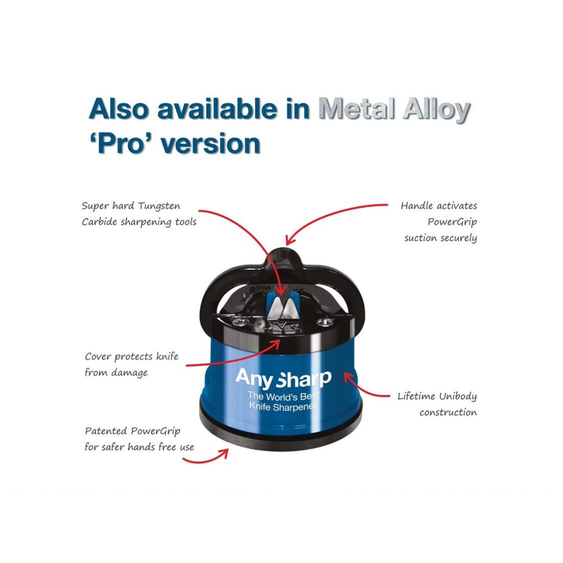 AnySharp Knife Sharpener Blue