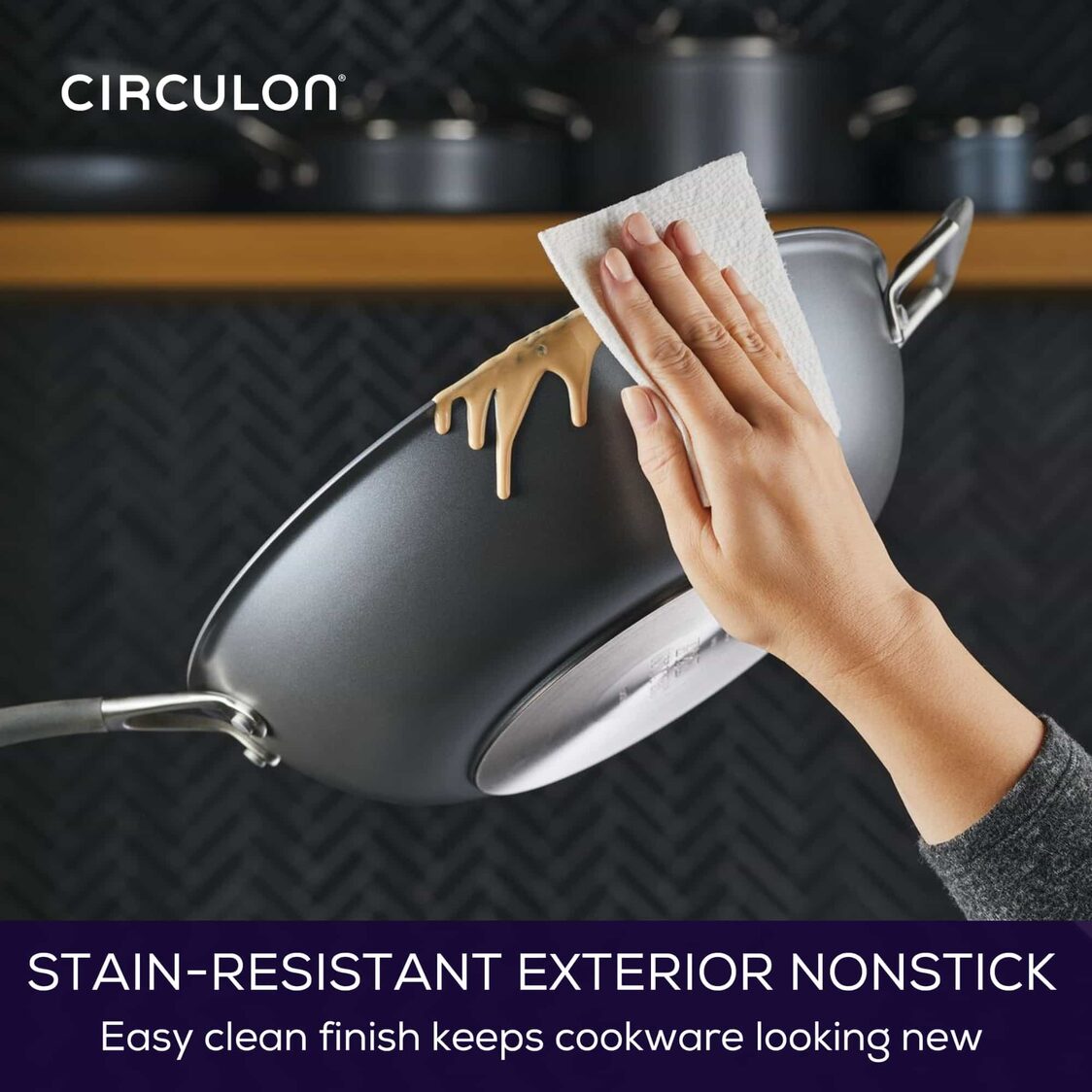 Circulon ScratchDefense A1 26cm/4.3L Covered Chef's Pan with Helping Handle