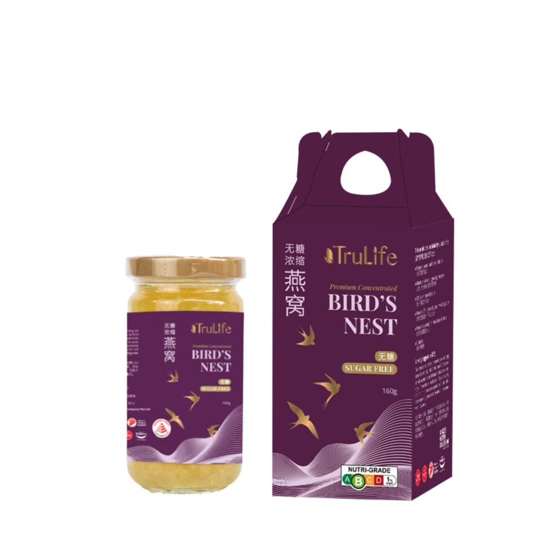 TruLife Premium Concentrated Bird's Nest Sugar-Free (160g)