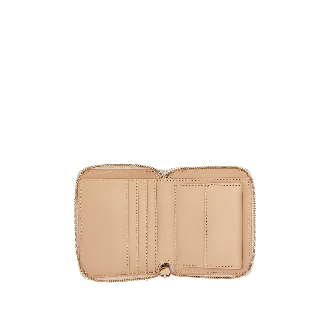 NEDA SLG SMALL ZIP AROUND,OFF WHITE LOGO