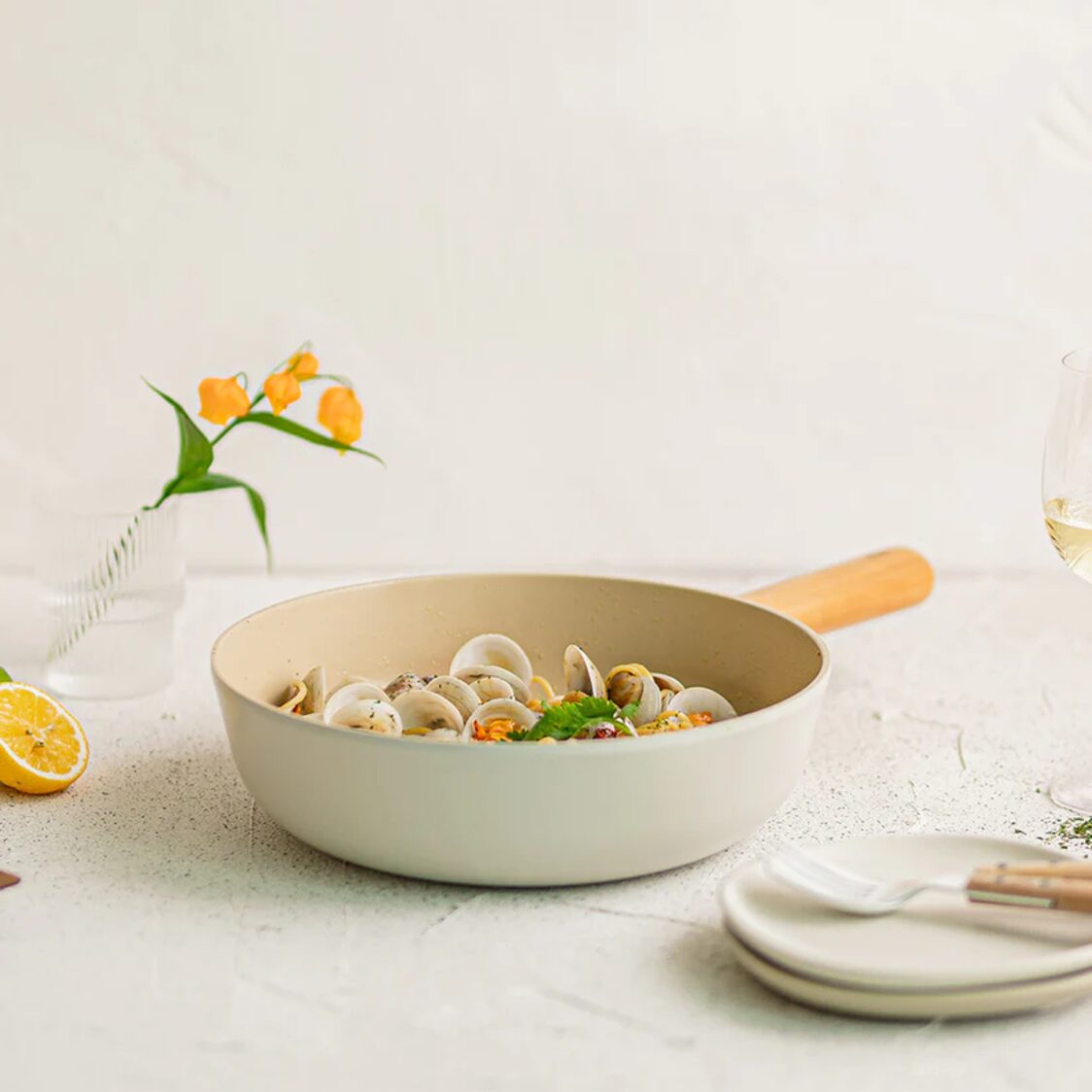 Neoflam Fika Wokpan 30cm with Glass Lid EK-FI-W30G