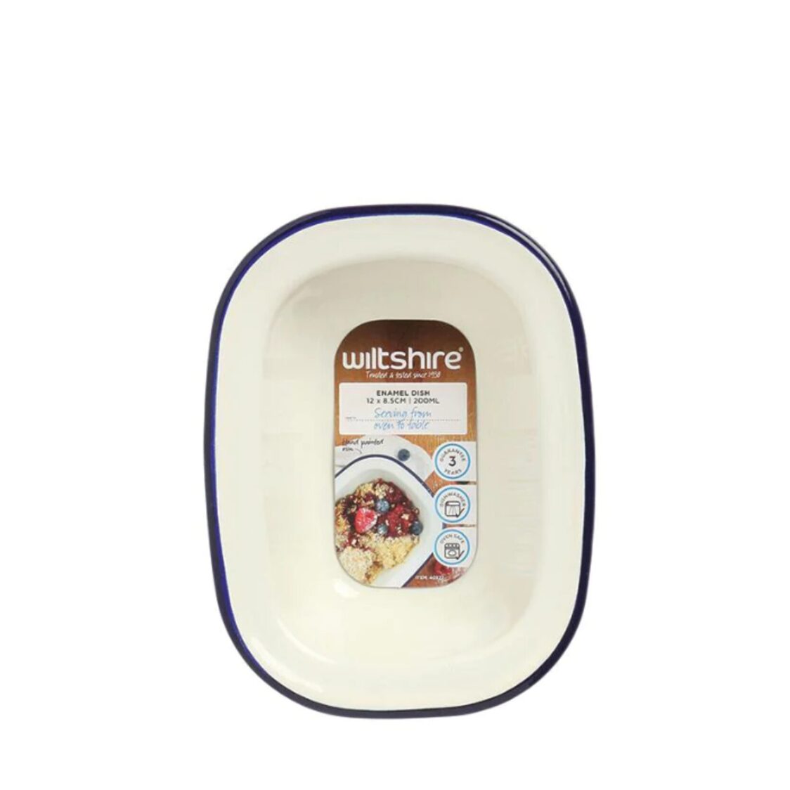Wiltshire Enamel Oblong Pie Dish 200ml 40377