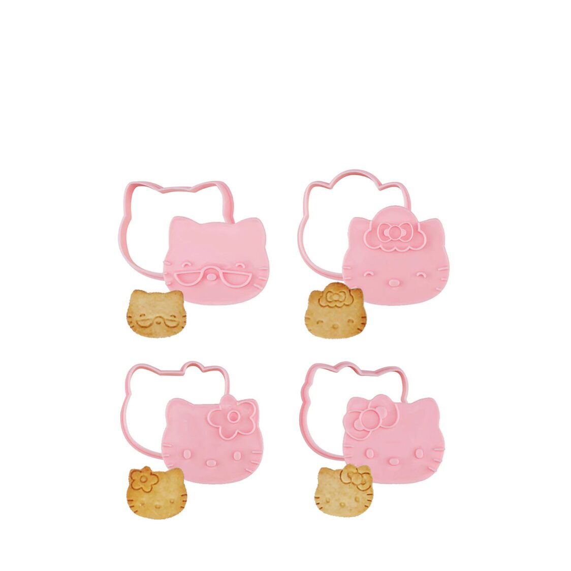 Chefmade PP Biscuit Mould 4Pc Pink Hello Kitty (1898cm-KT7059)