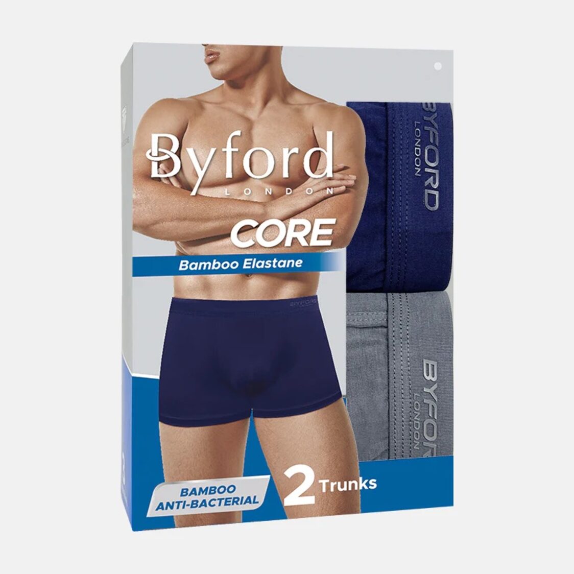Byford 2pcs Men's Trunks Bamboo Elastane Core