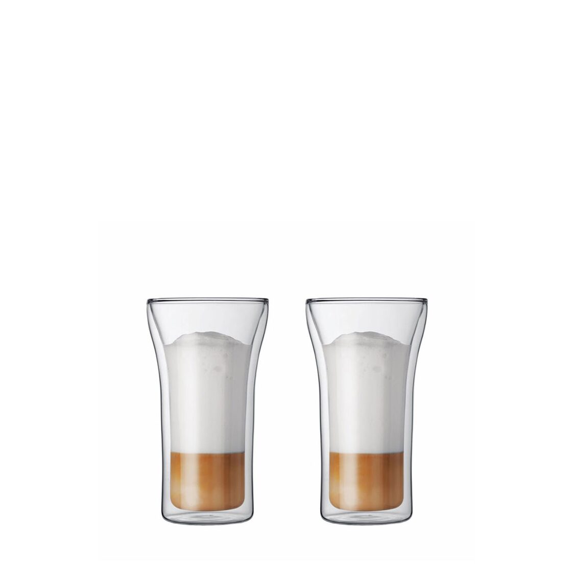 Bodum Assam 2 Pcs Glass Double Wall Large 0.4L