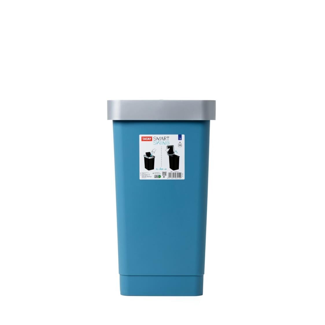 Tatay Swing Dustbin Smart 25L White