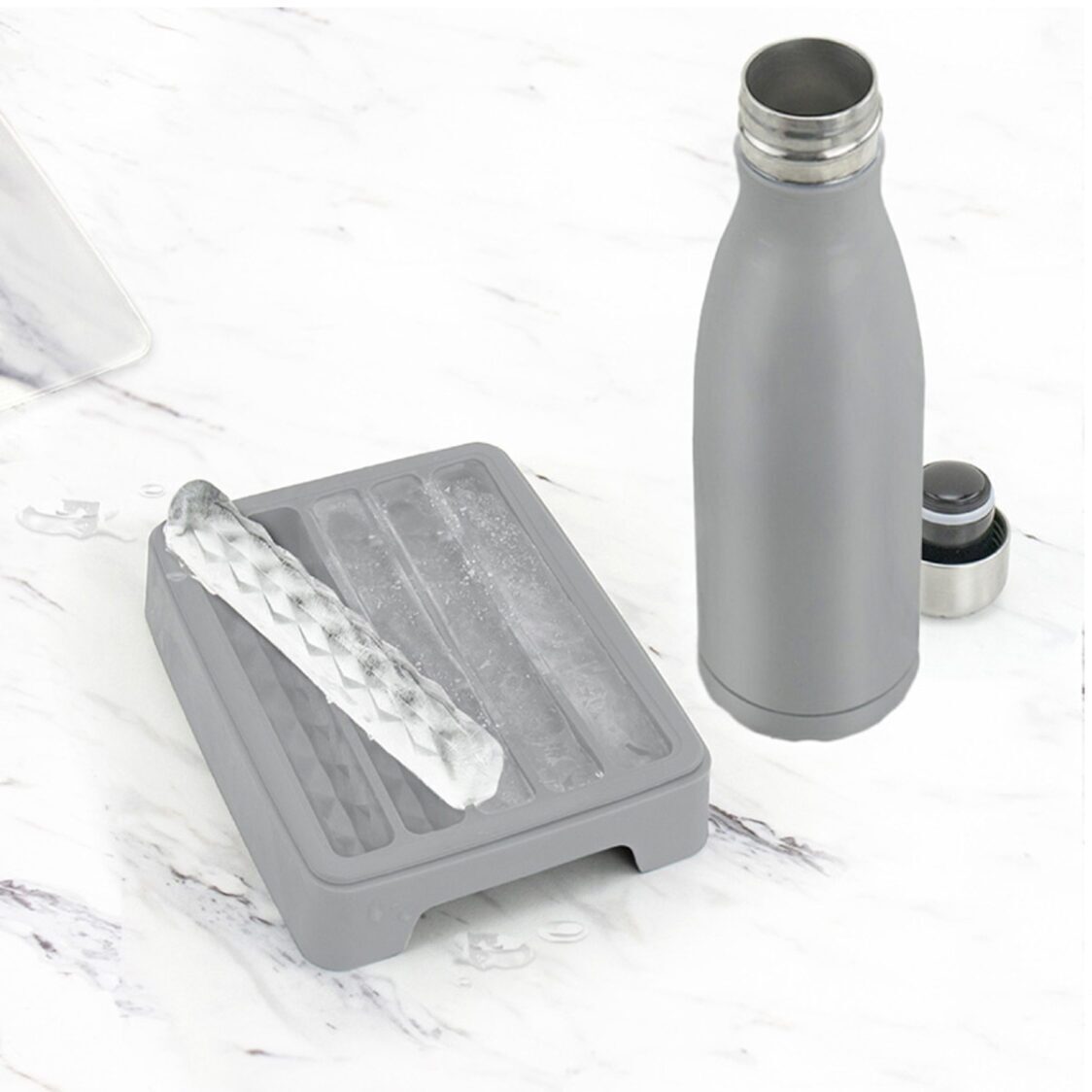 Tovolo Water Bottle Ice Tray Charcoal