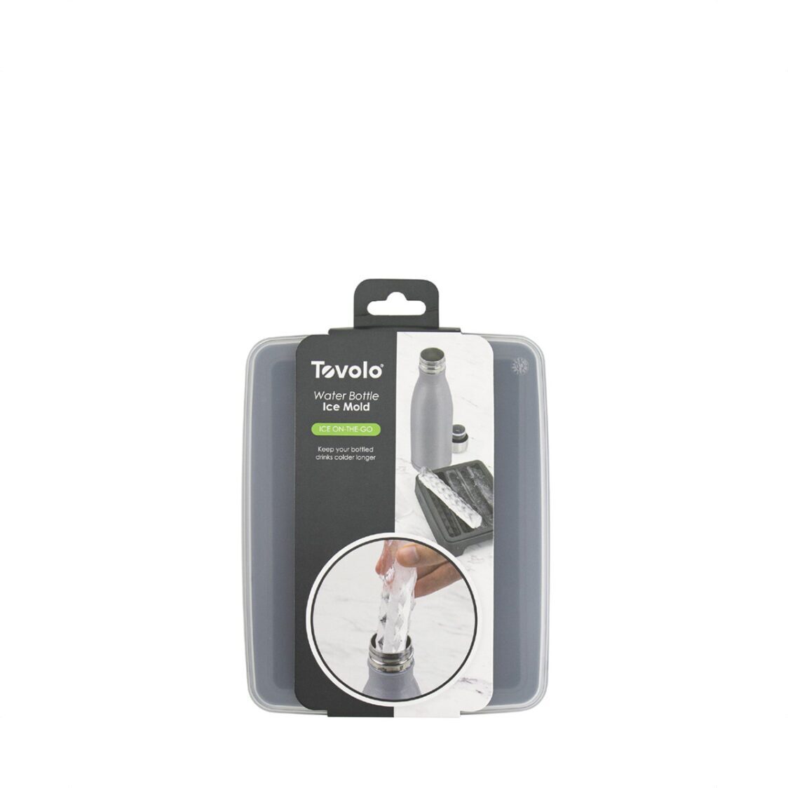 Tovolo Water Bottle Ice Tray Charcoal