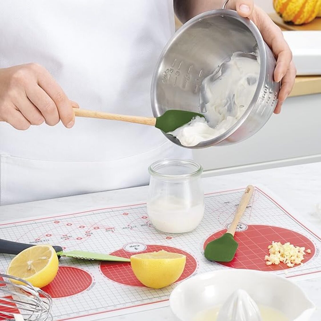 Tovolo Flex-Core WHandled Mini Spatula & Spoonula Set of 2