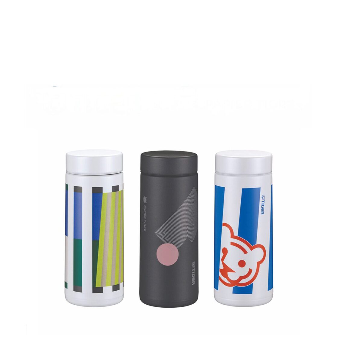 Tiger X Papier Tigre 350ml Vacuum Bottle - Tiger&Tigre (MMZ-K35P WT)
