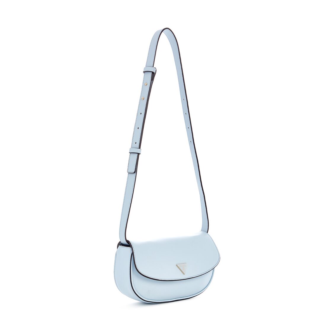 Guess Mauve Mini Conv Flp Shlder Bag, Powder Blue