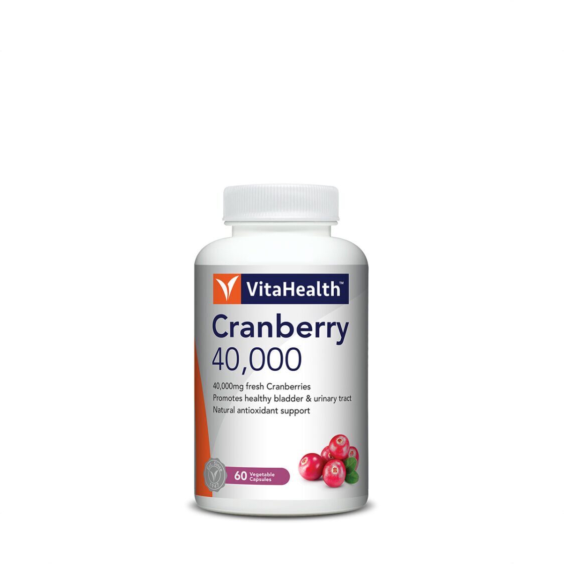 VitaHealth Cranberry 40,000 60 Vegetable Capsules
