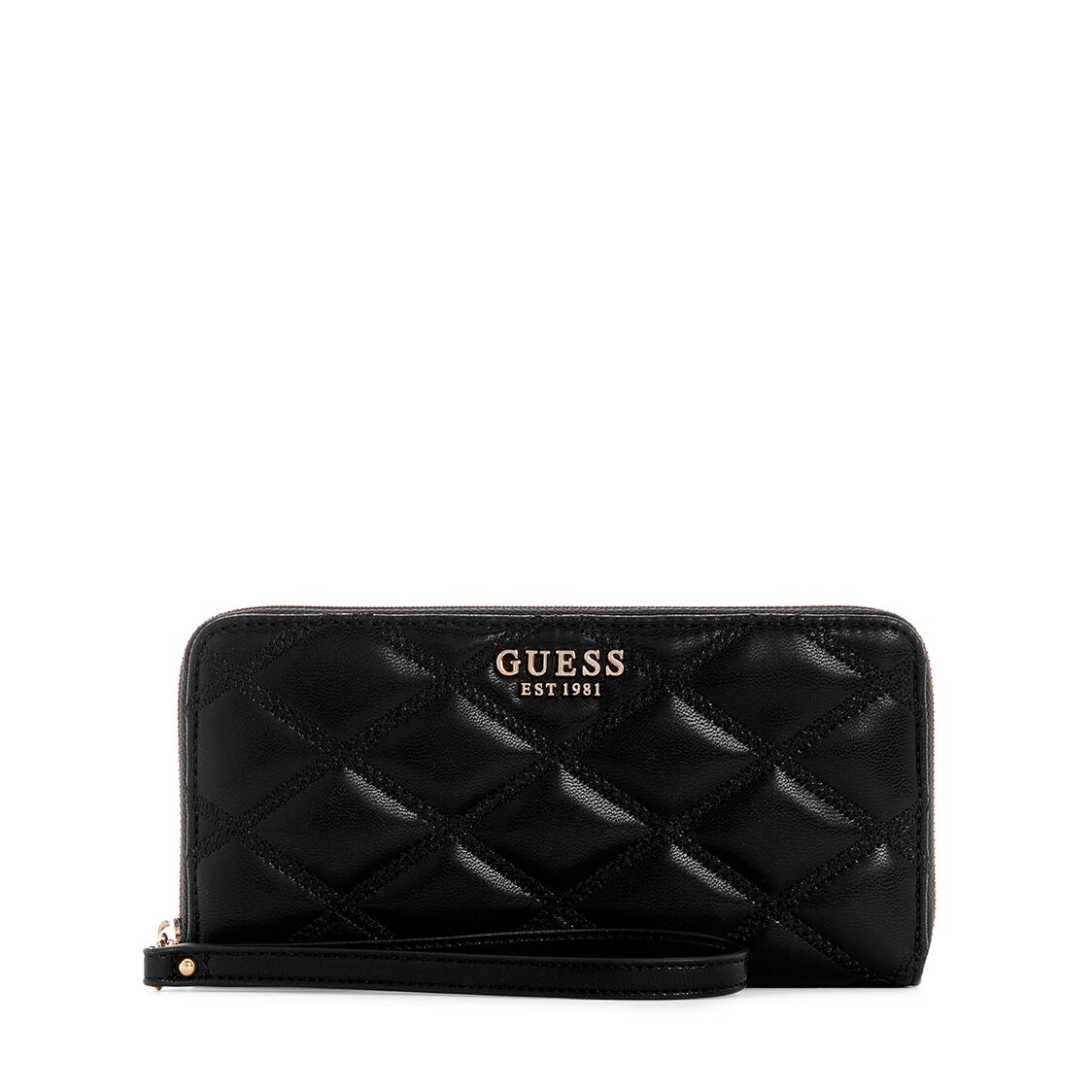Guess Tamsin Slg Large Zip Around - Black