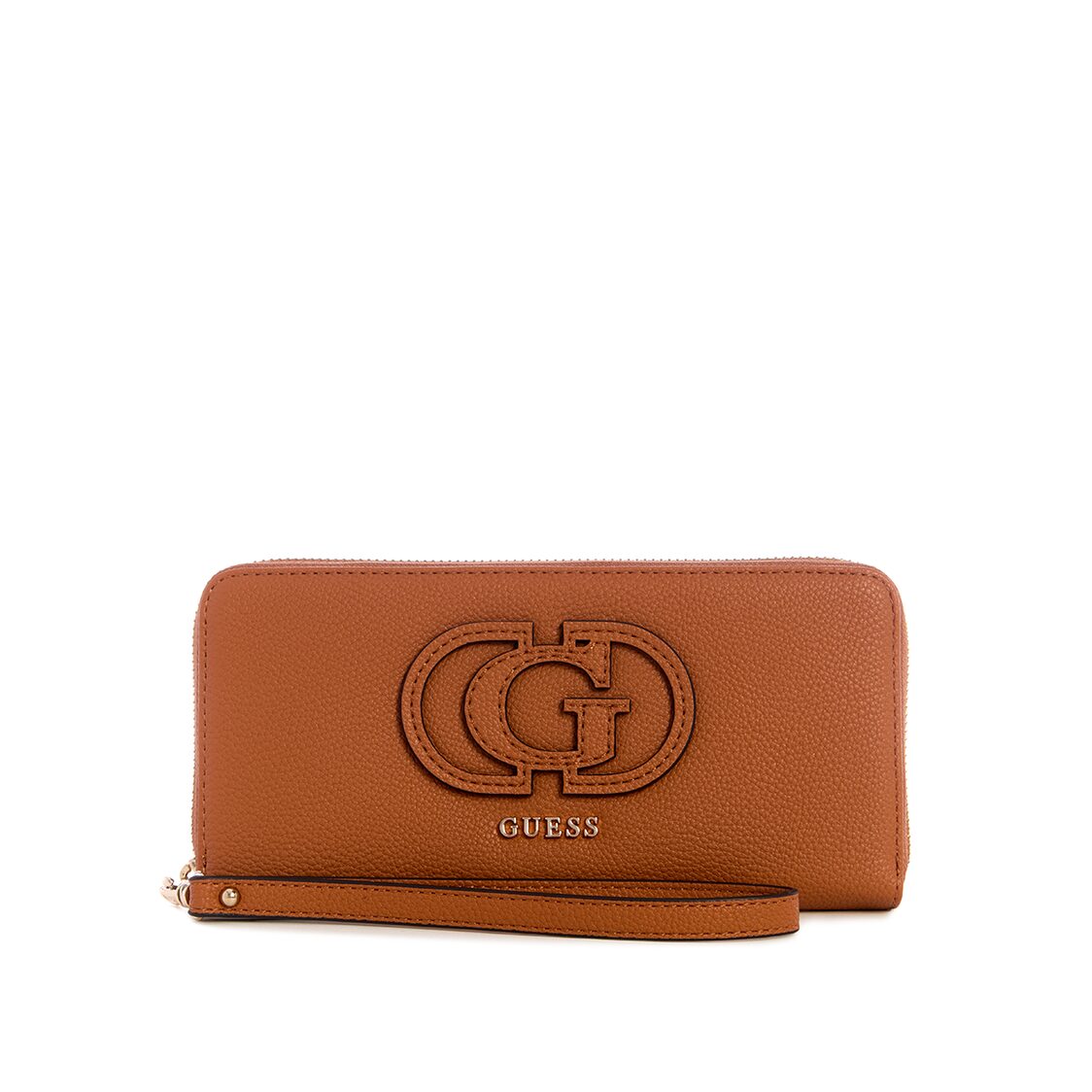 CALEBRA SLG LARGE ZIP AROUND,COGNAC