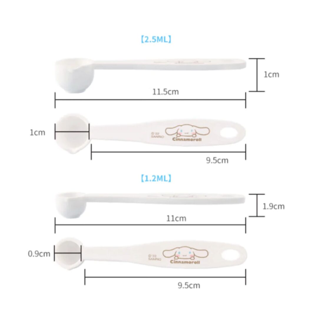 Chefmade Plastic Measuring Spoon 4Pcs WH Cinnamoroll (1898cm-CL5021)