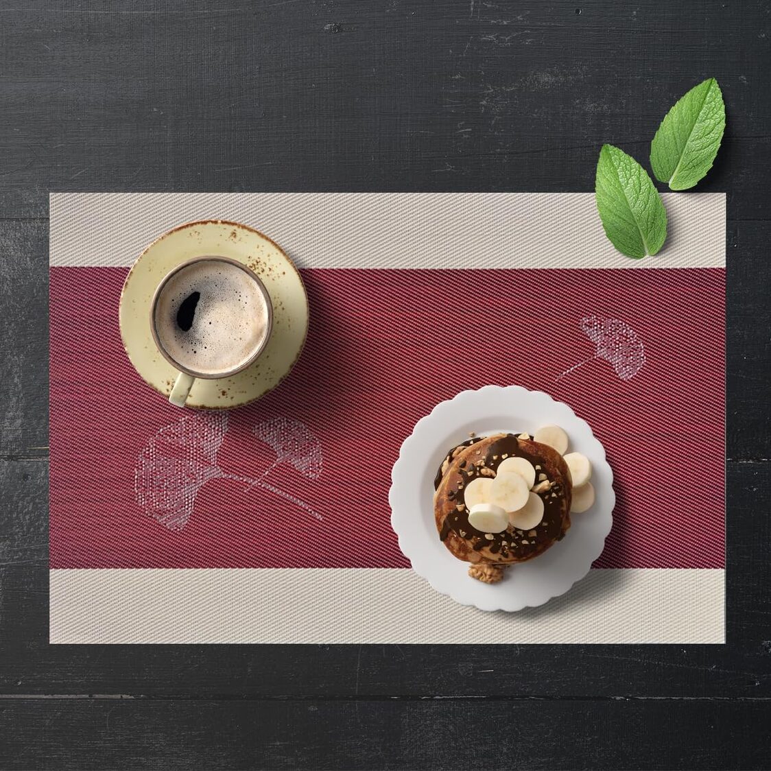 J. Rapee Fleur Placemat Red