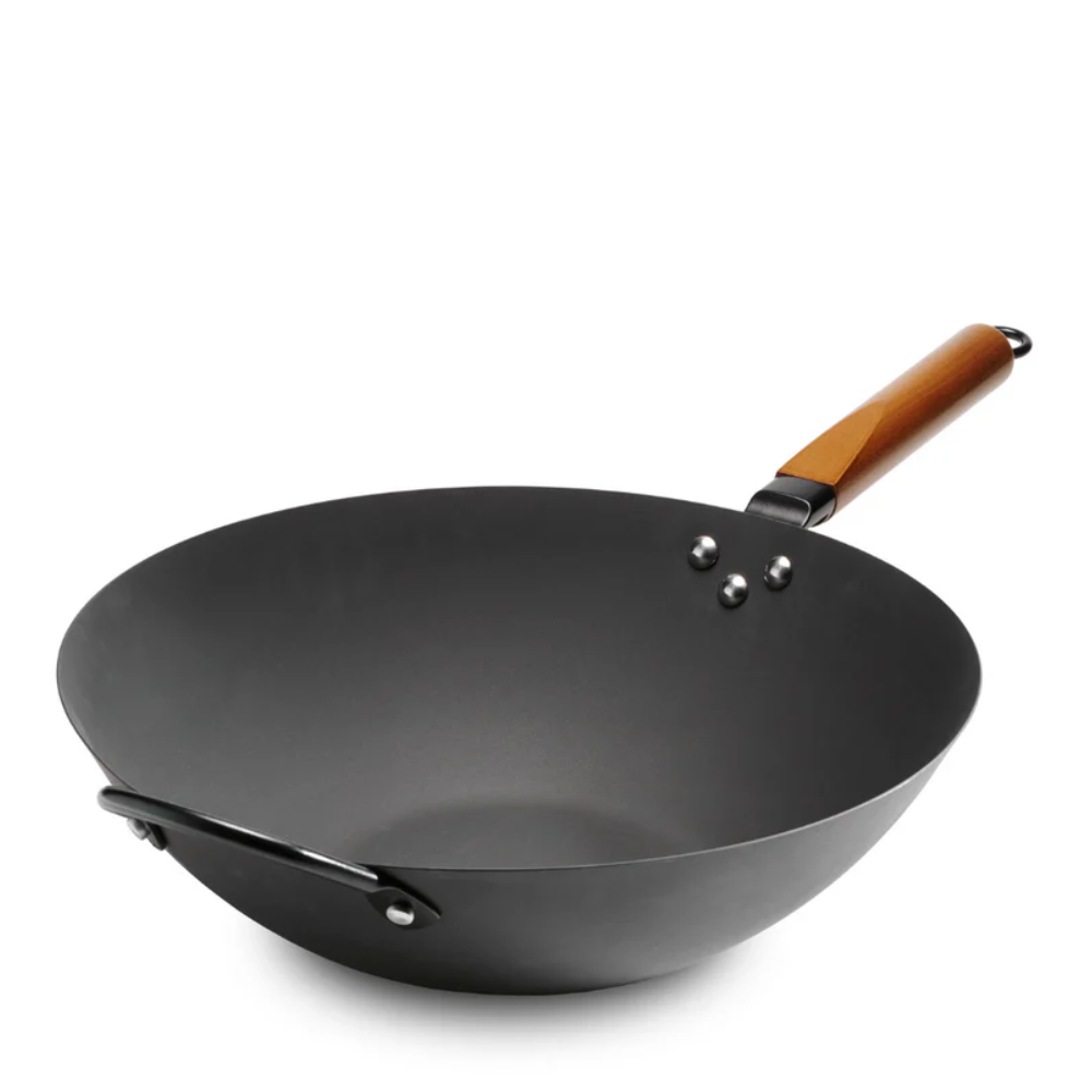 Tramontina 36cm Pre-seasoned Carbon Steel Wok