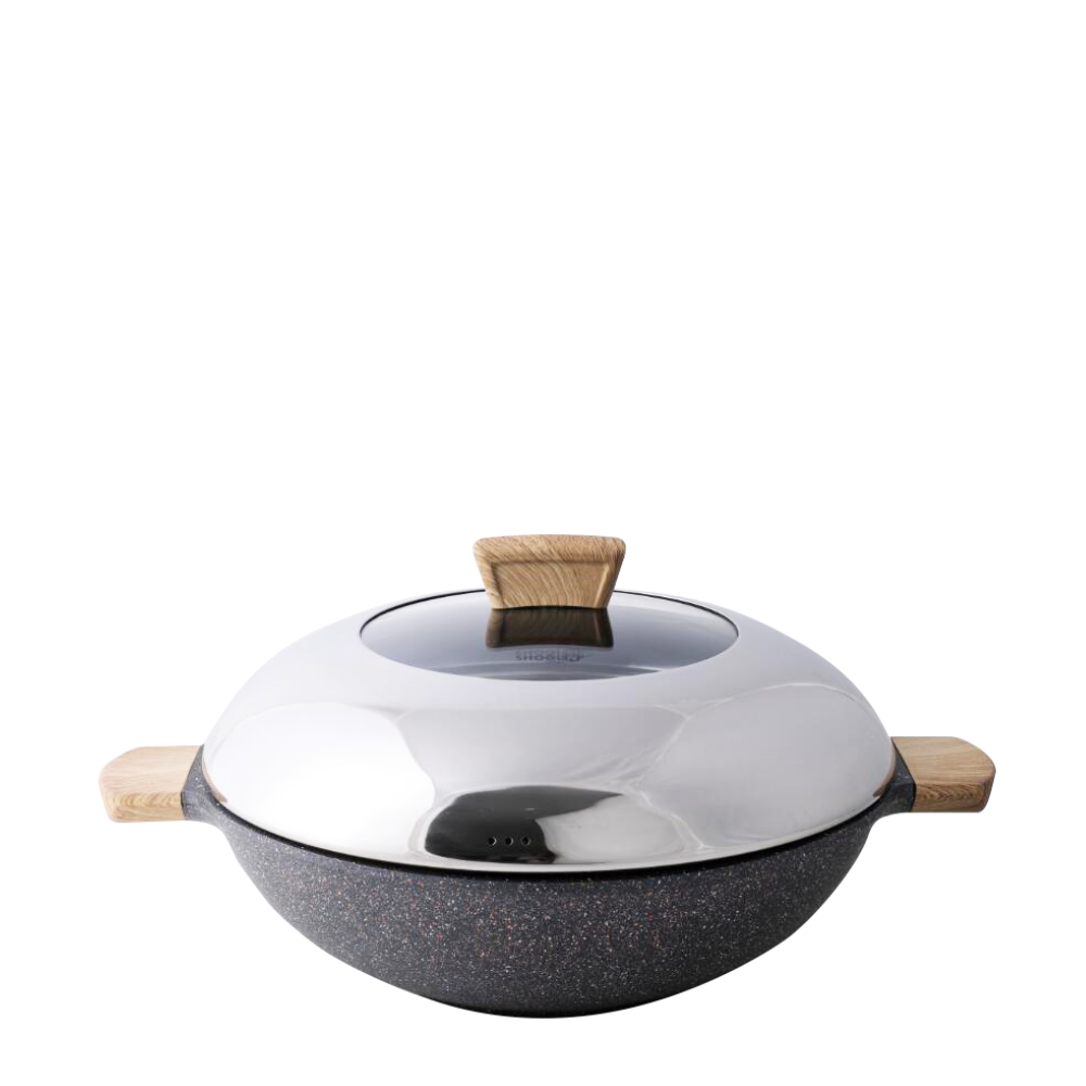 La Gourmet Shogun Granite Plus Ceramic 36cm Wok (LGSNGP418050)