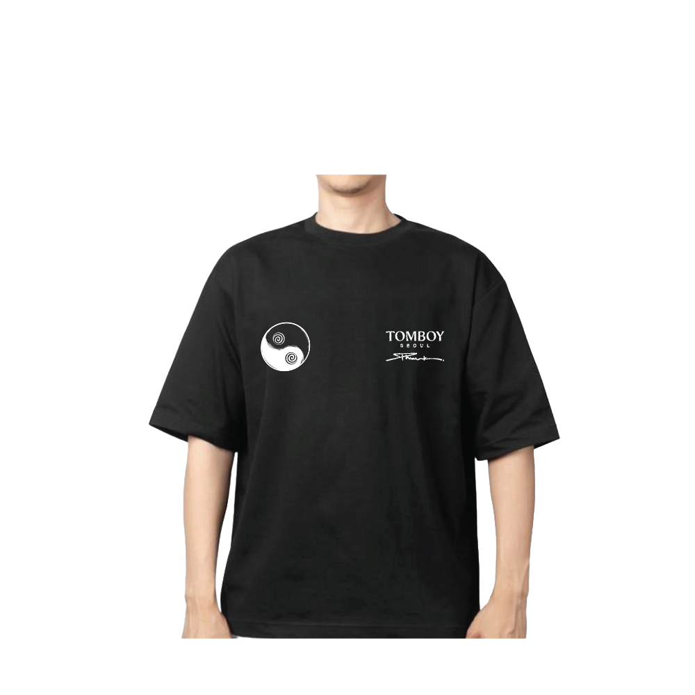 Studio Tomboy x Phunk Collab T-Shirt – Small Print D-Monochrome