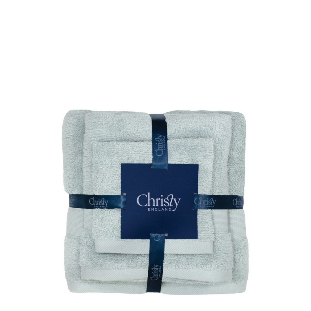 Christy 100% Combed Cotton 4pc (Face,Sports,Bath Towel & Terry Mat) Bundle Set
