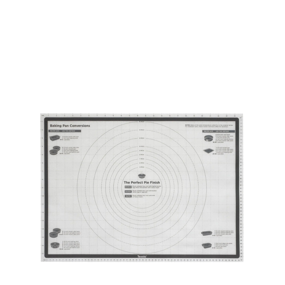 Tovolo TrueBake 25" x 18" Pastry Mat Charcoal