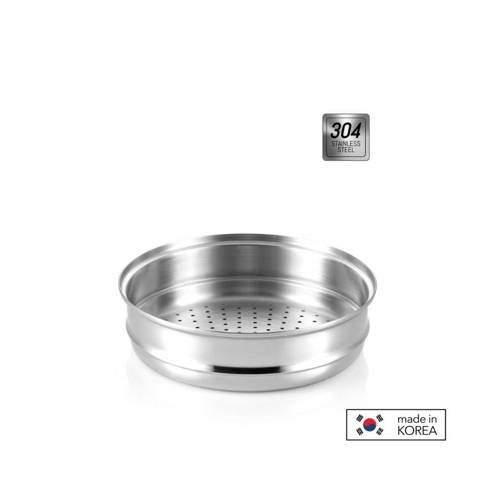 Happycall Onde IH 24cm High Stock Pot + S/Steel Steamer Set (4003-1233 & 3800-1002)