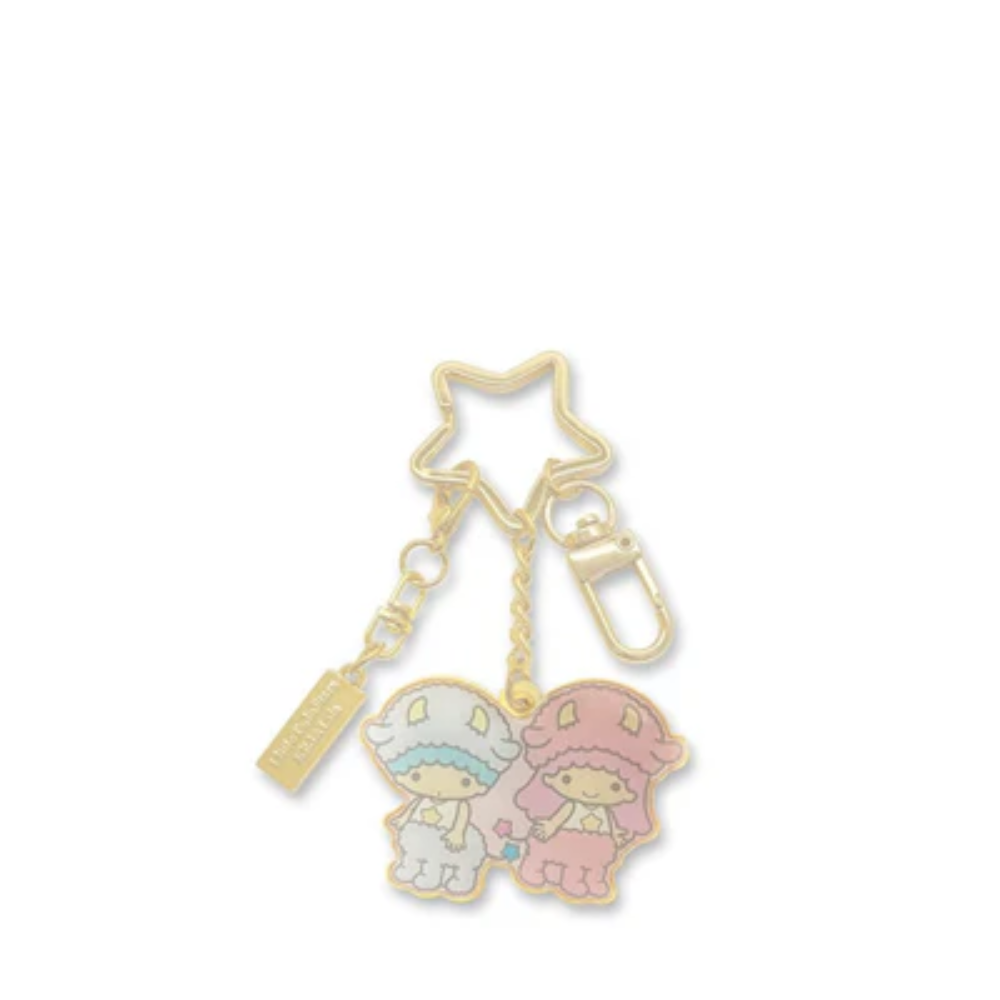 The Singapore Mint Taurus Little Twin Stars Horoscope 24K Gold-Plated Keychain with 24K GP Charm