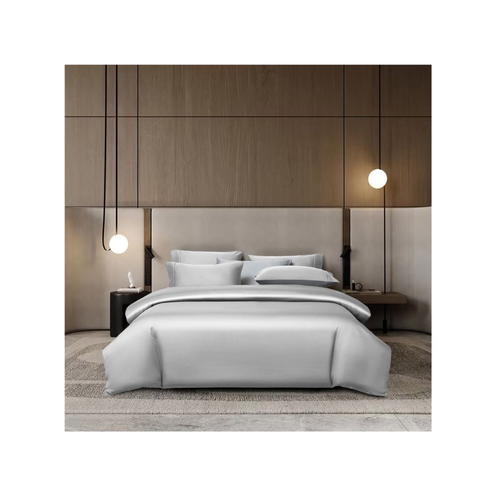 Canopy Creek Fitted Sheet Set - Silver