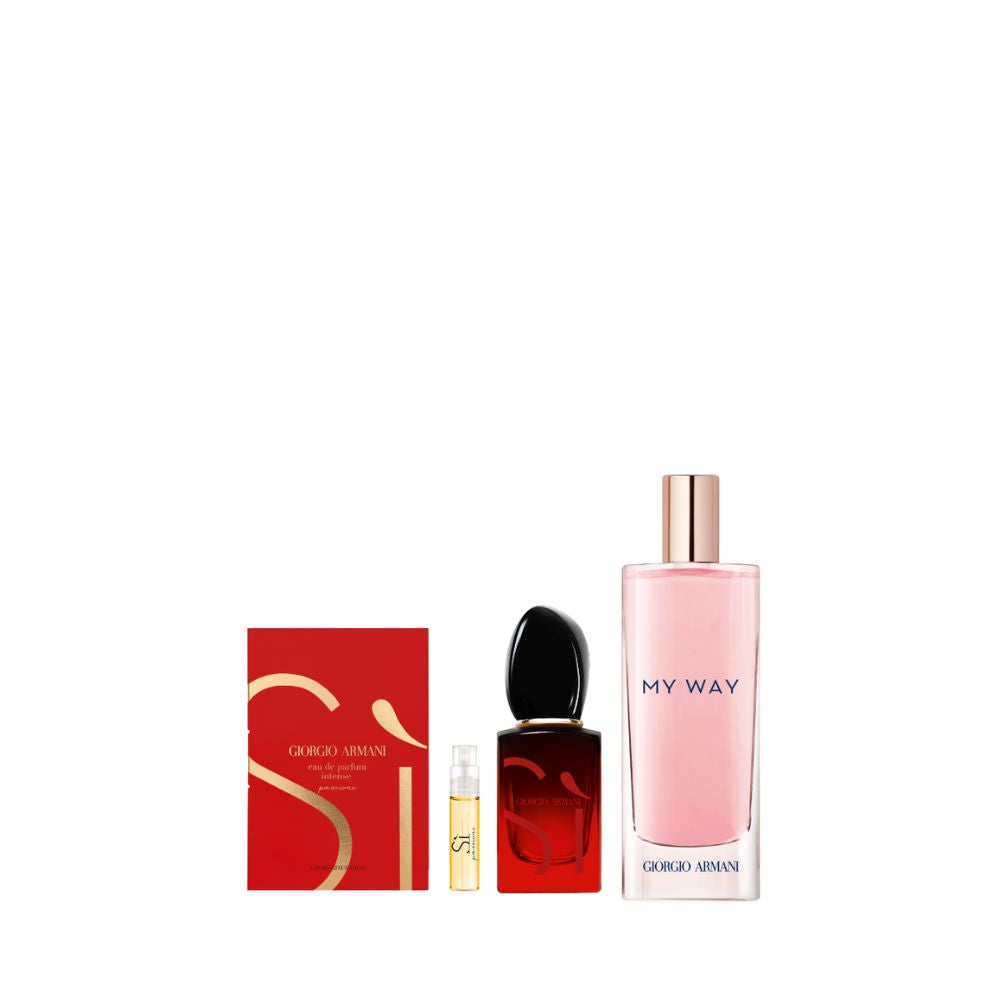Receive 3-pc gift with $220 nett spend on Giorgio Armani Fragrance for HER (Gift with Purchase)
