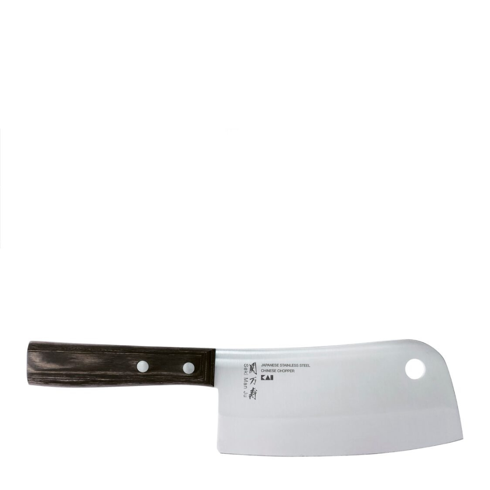 Kai Seki Manju Wooden Handle Meat Chopper - 17cm (BE-0550)