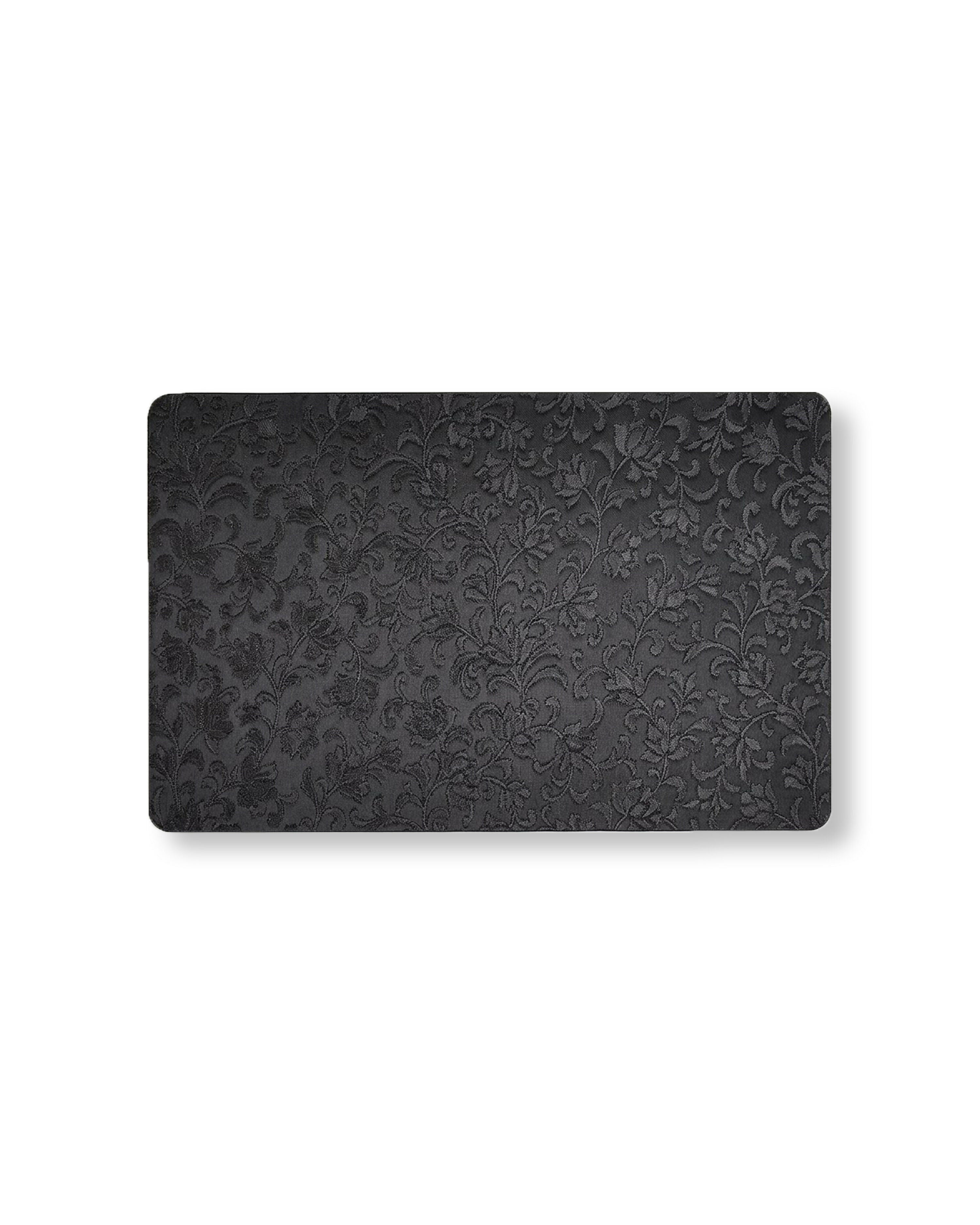 Rapee Ember Embossed PU Placemat – 30 x 45 cm – Black