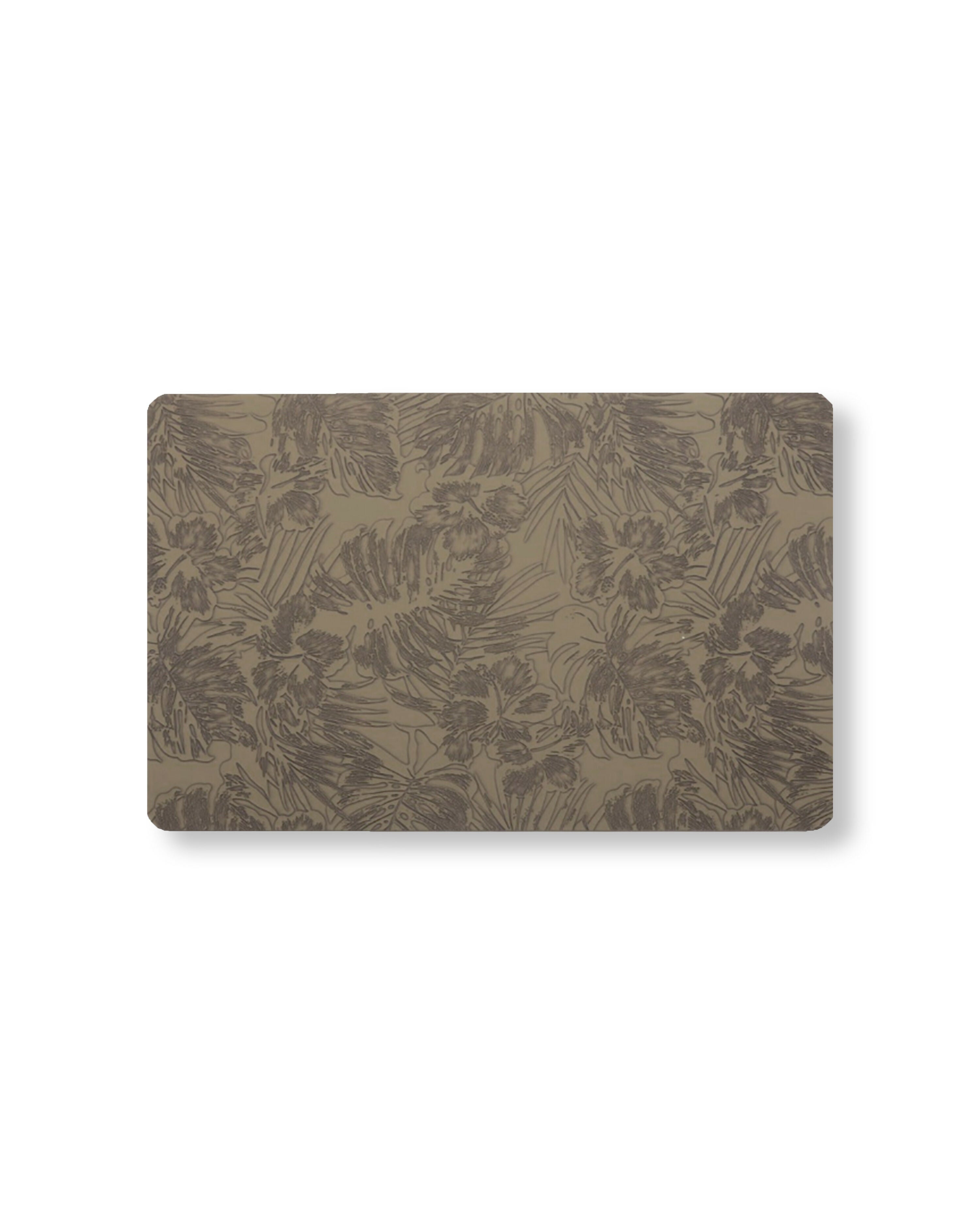 Rapee BARS Embossed PU Placemat – Monstera Leaf Design – 30 x 45 cm – Tan