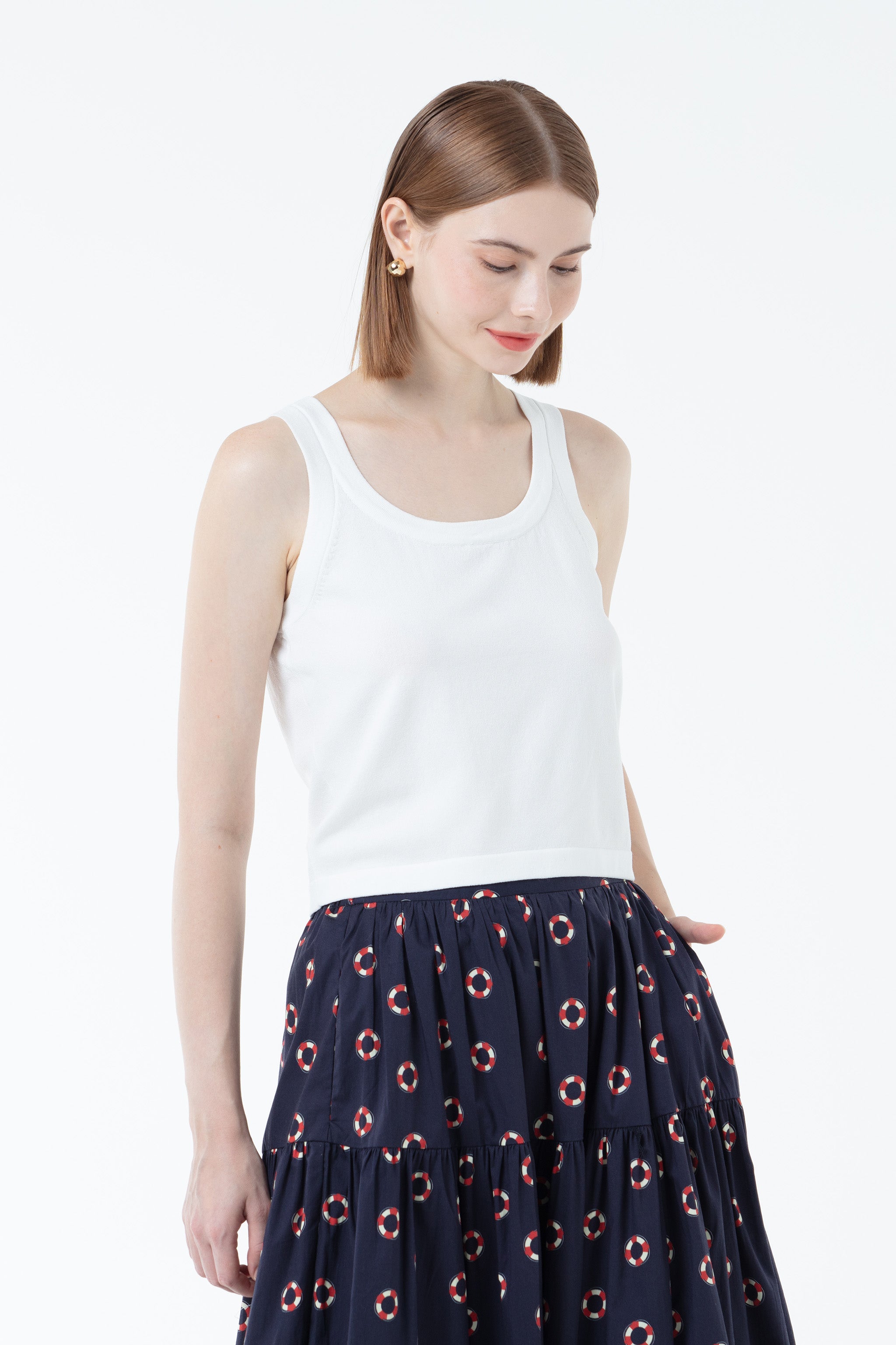 K/Woods Coastline Striped Tank