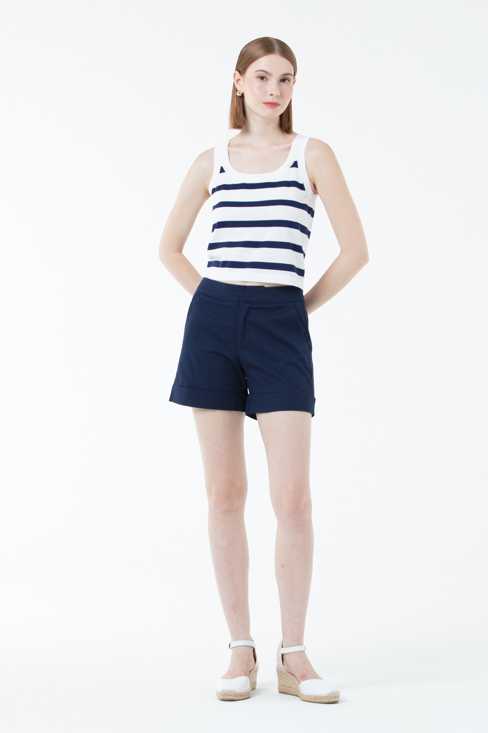 K/Woods Coastline Striped Tank