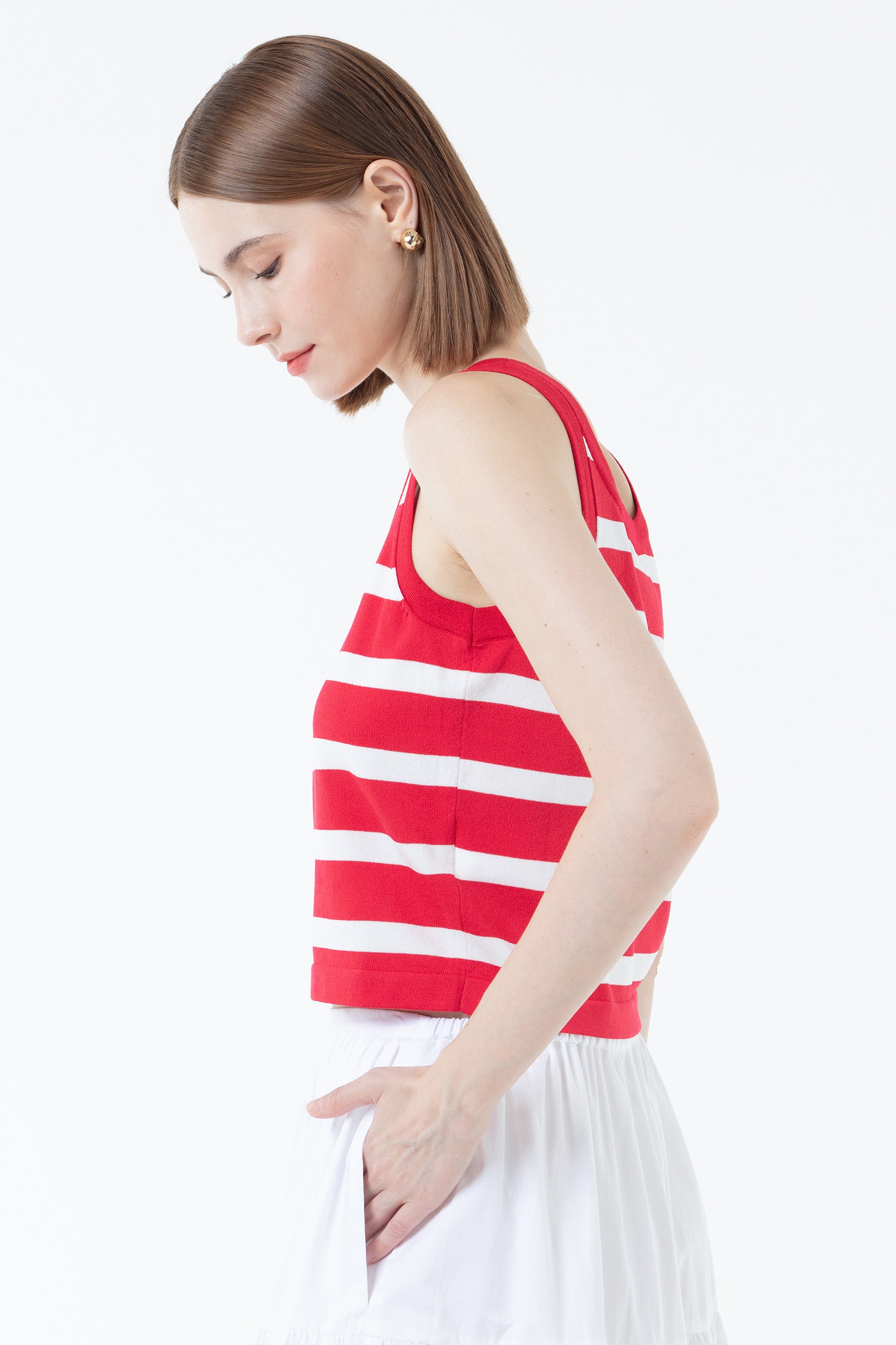 K/Woods Coastline Striped Tank