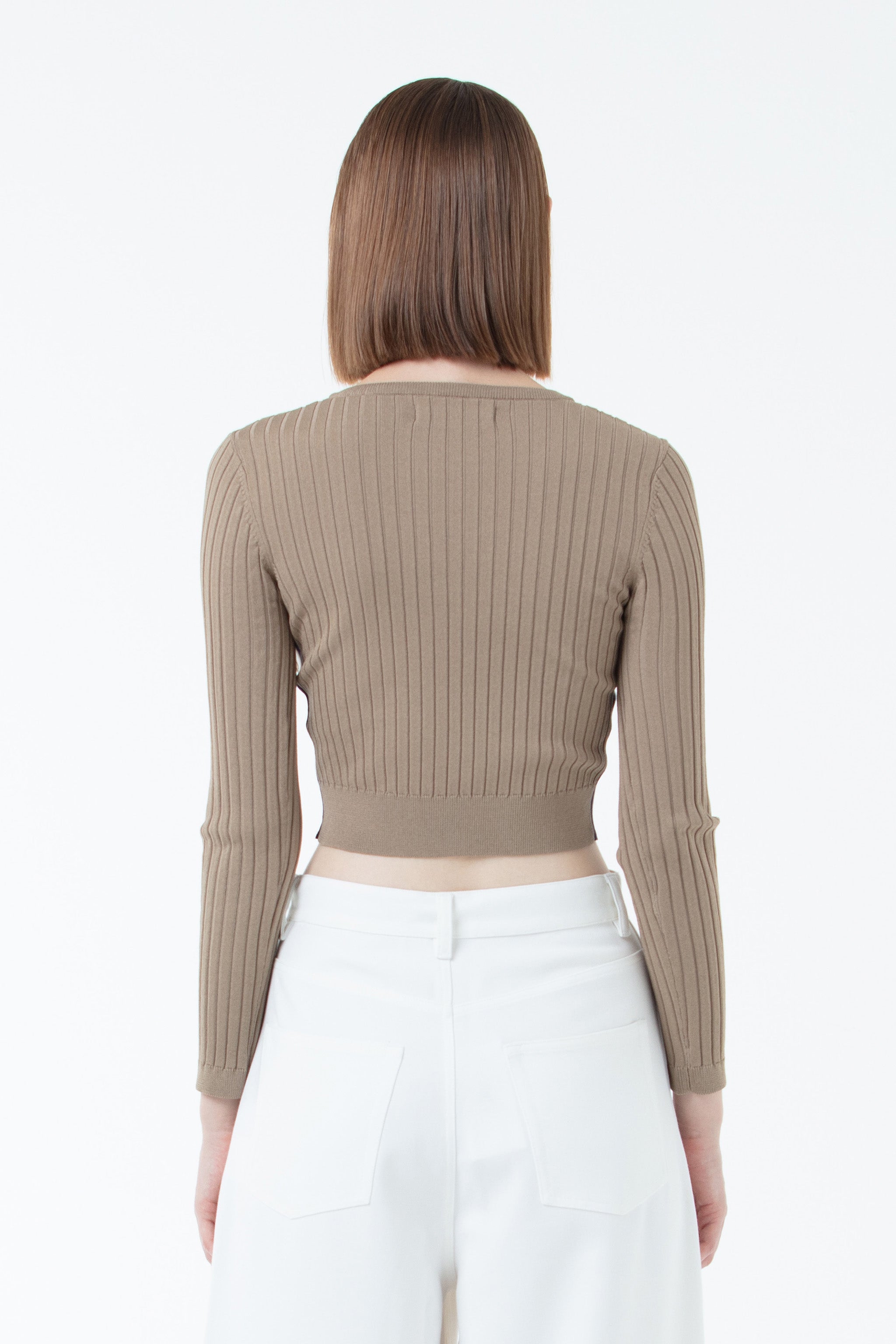 K/Woods Ribbed Cropped Sweater