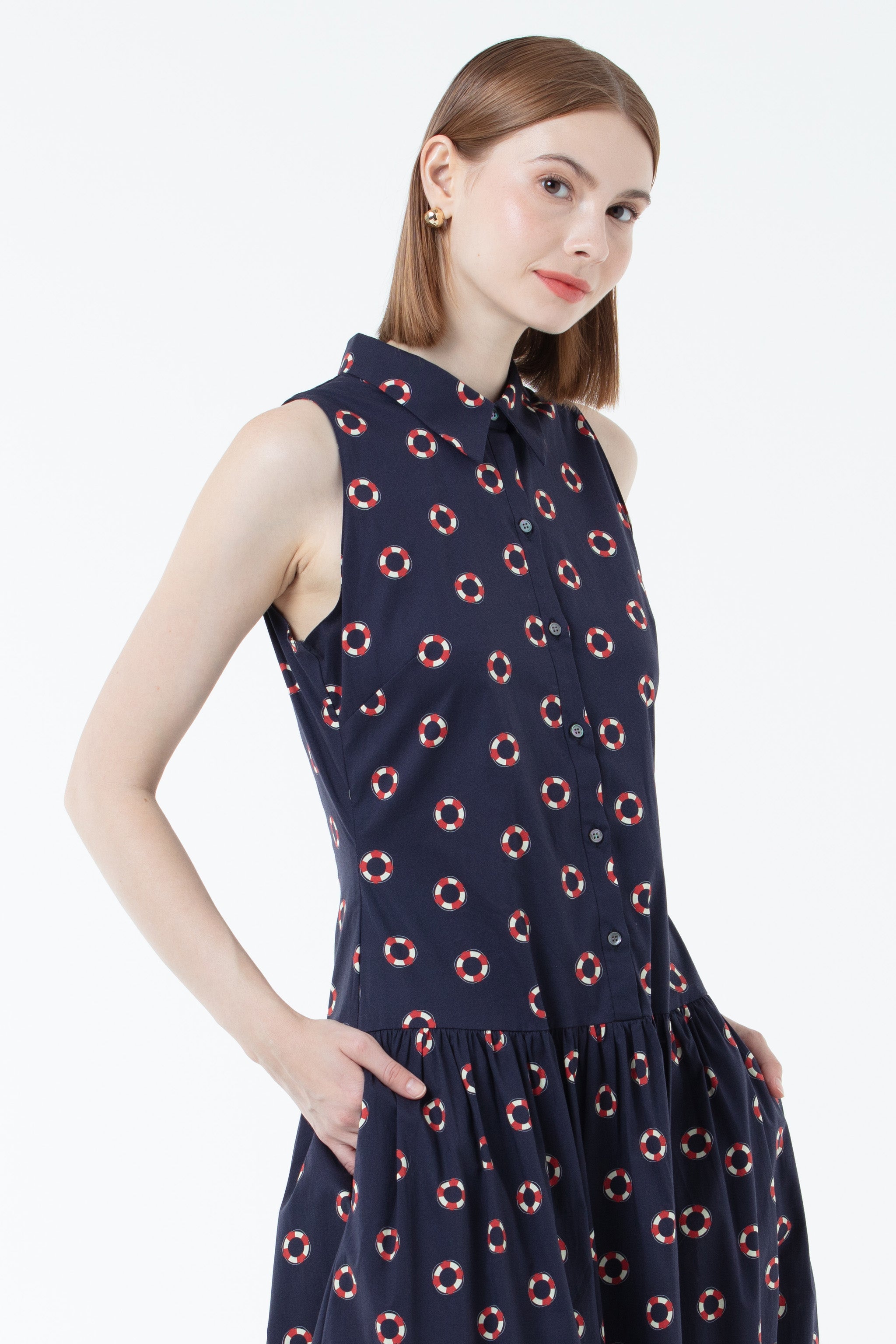 K/Woods Cut-in Flow Dress
