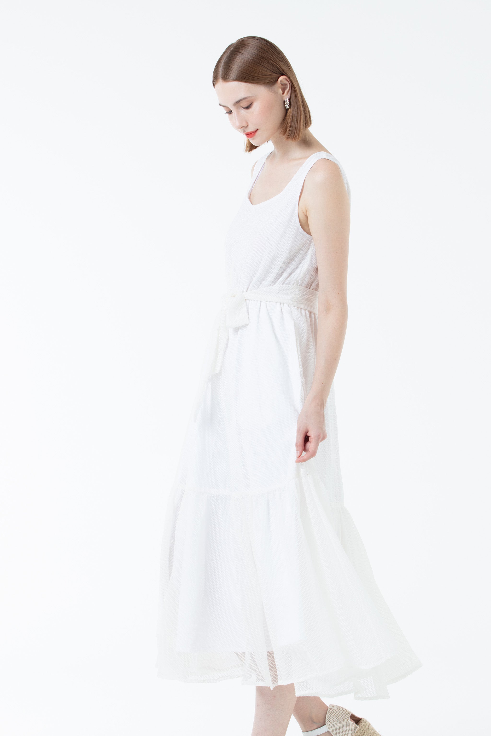 K/Woods Whisper White Sundress