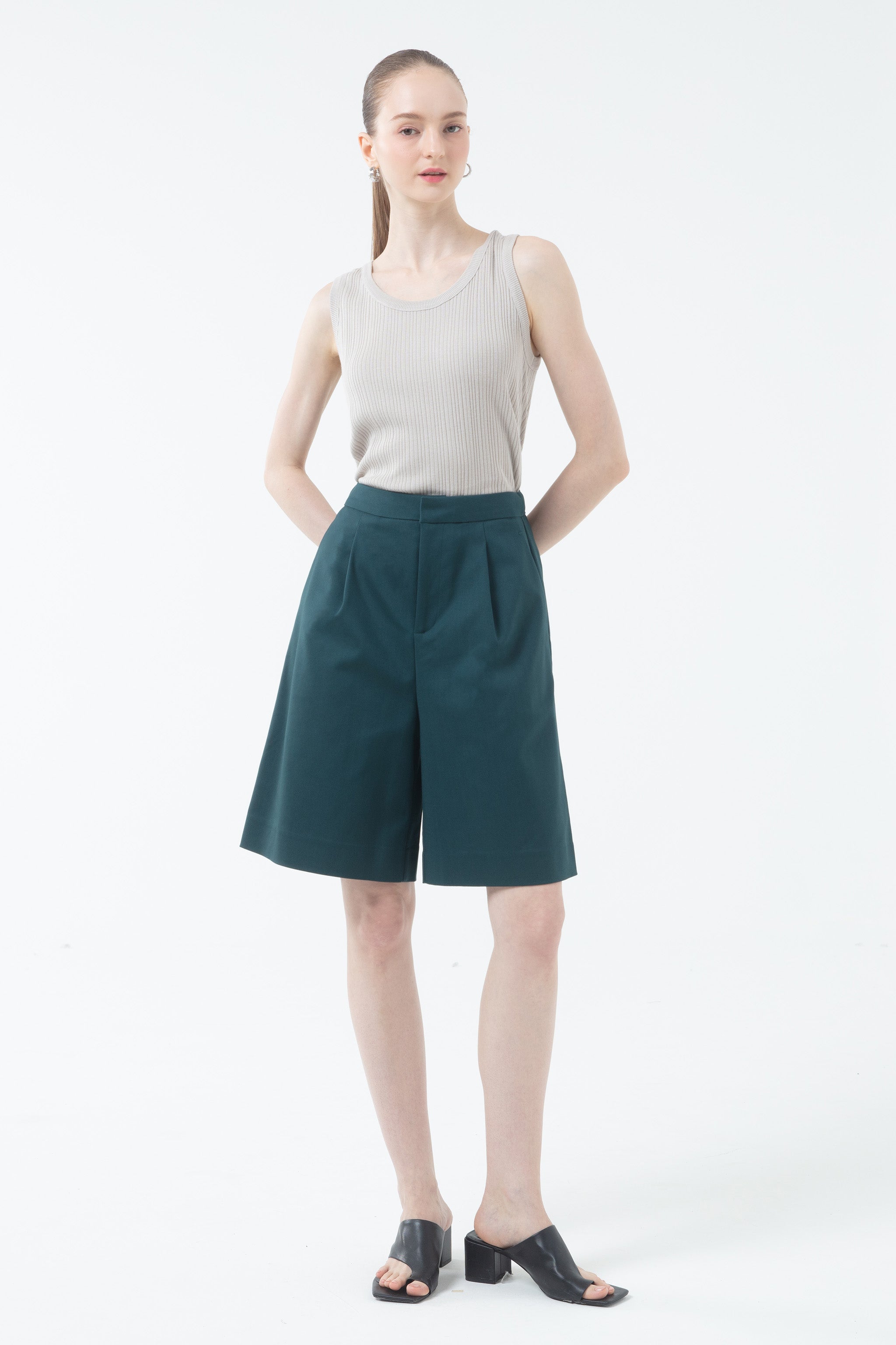 K/Woods Modern Pleated City Culottes
