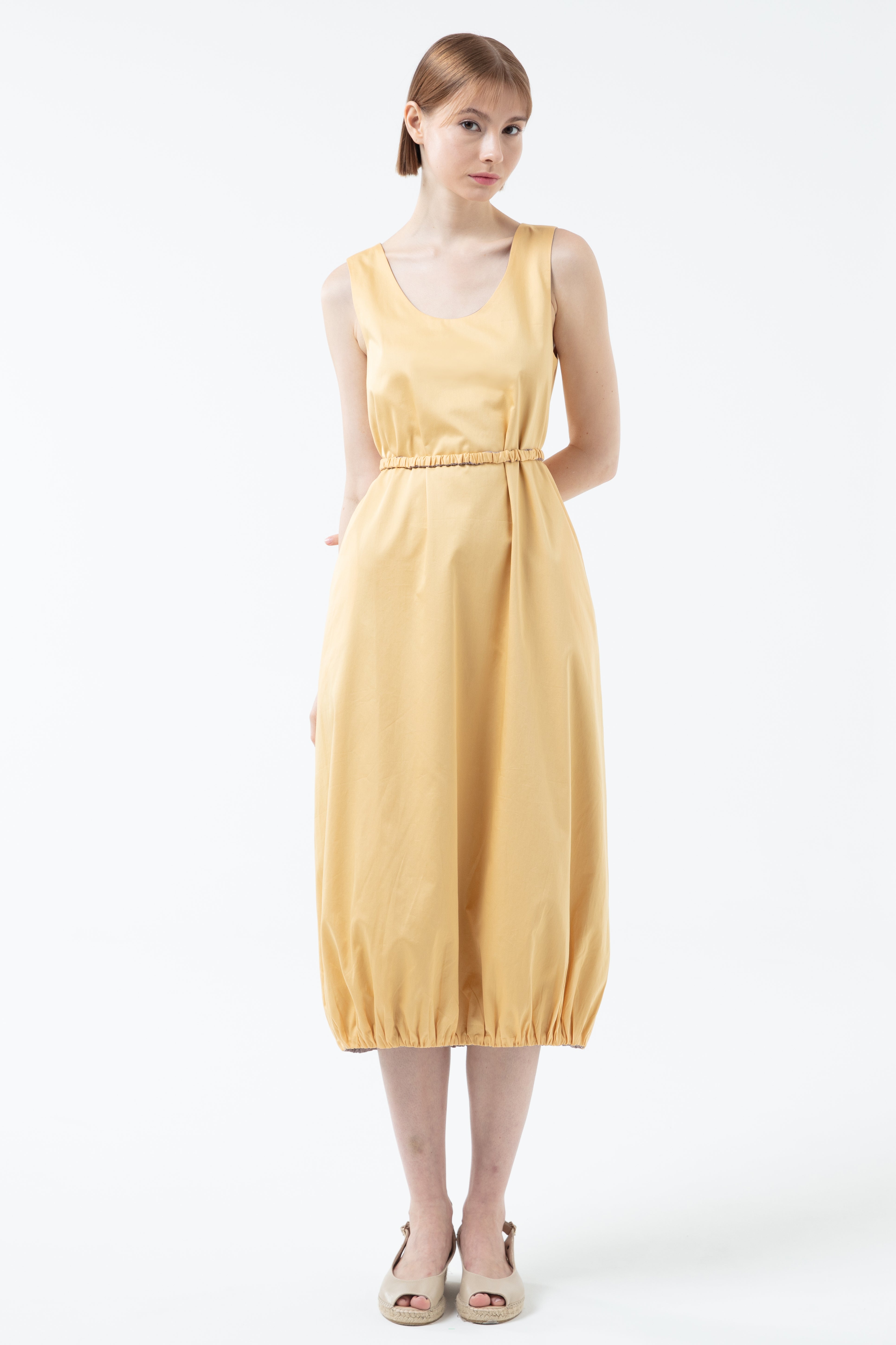 K/Woods Dual Form Belted Midi Dress