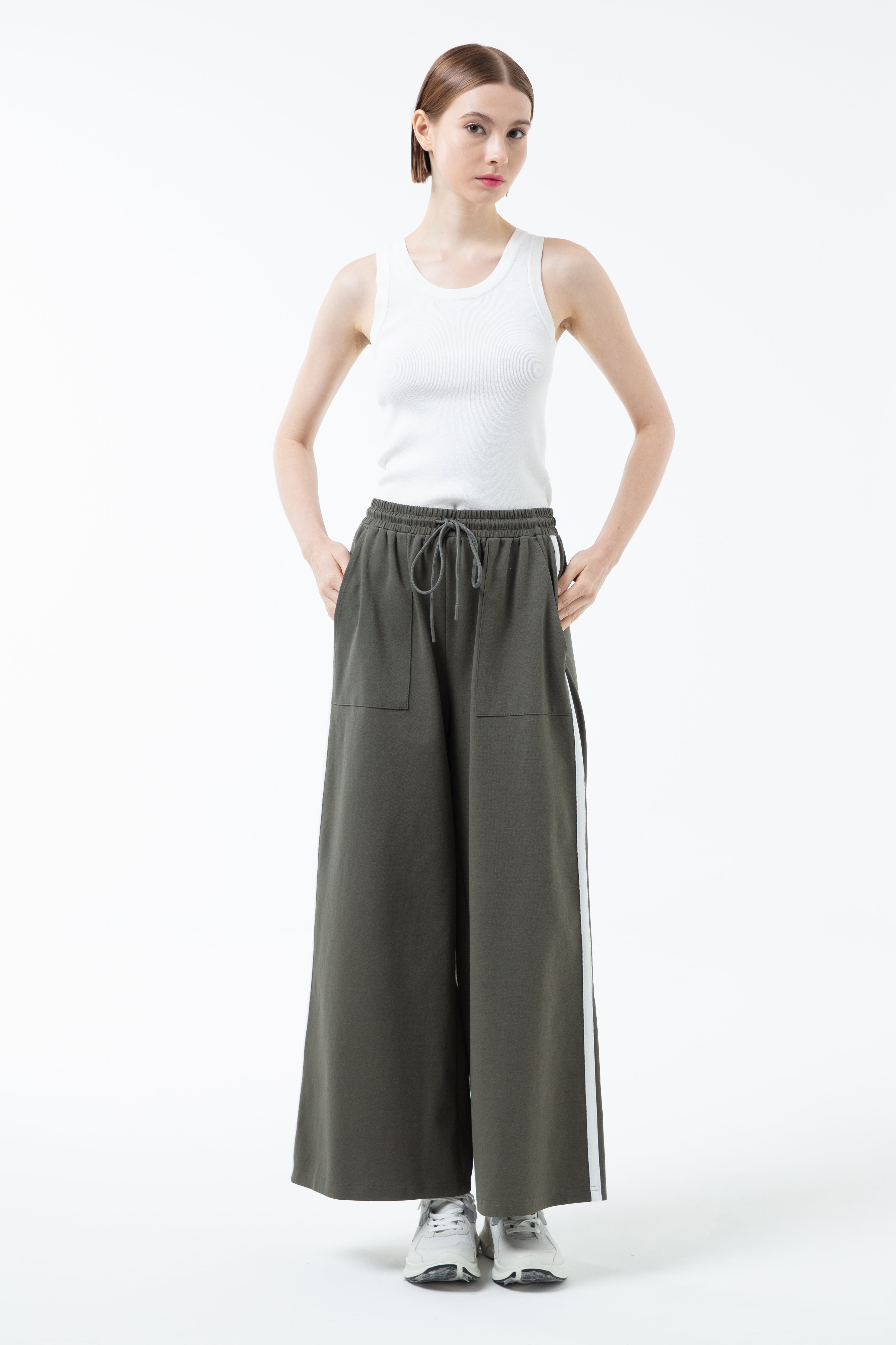 K/Woods Weekend Move Wide-Leg Pants