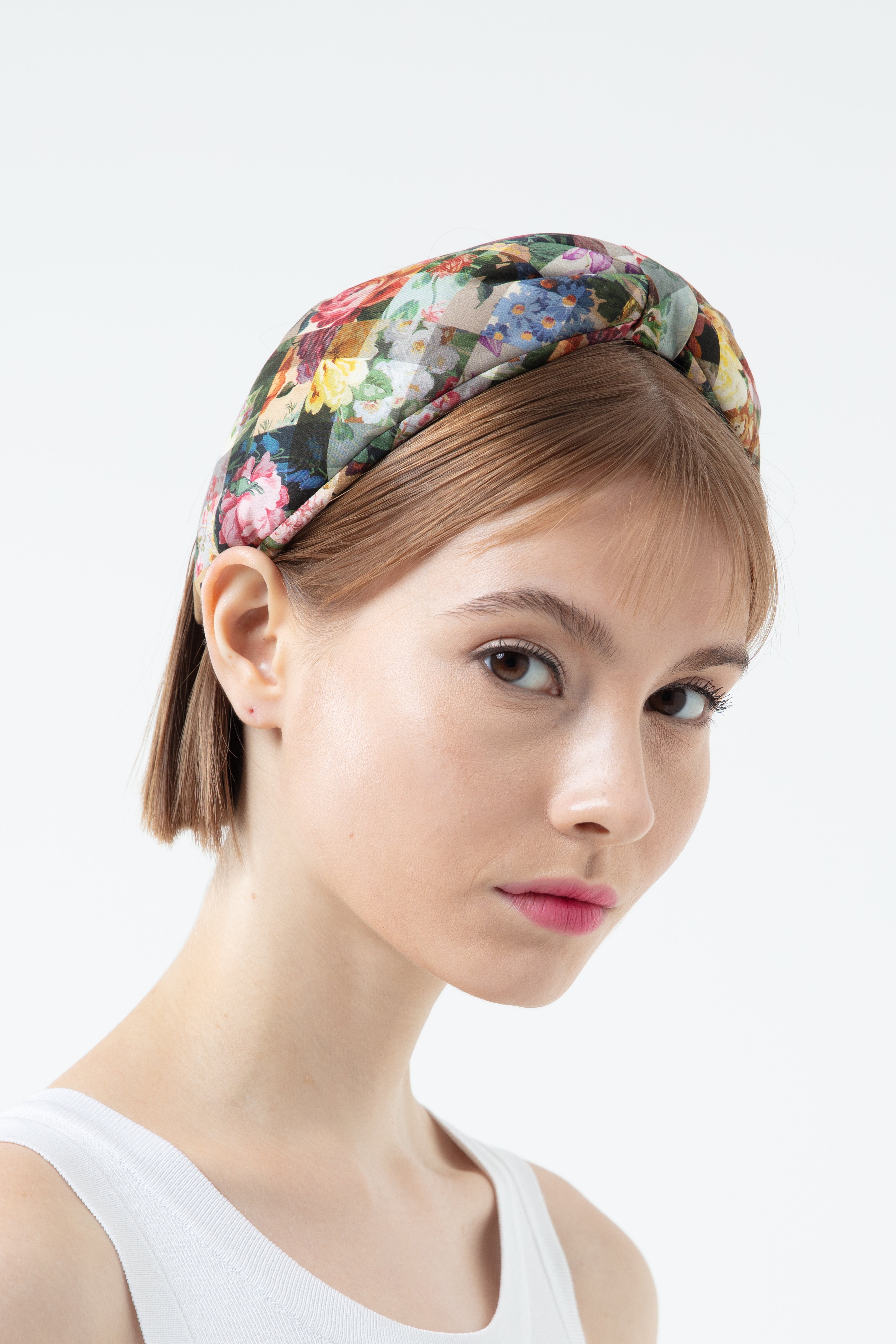 K/Woods Floral Grace Hairband - Active Gingham