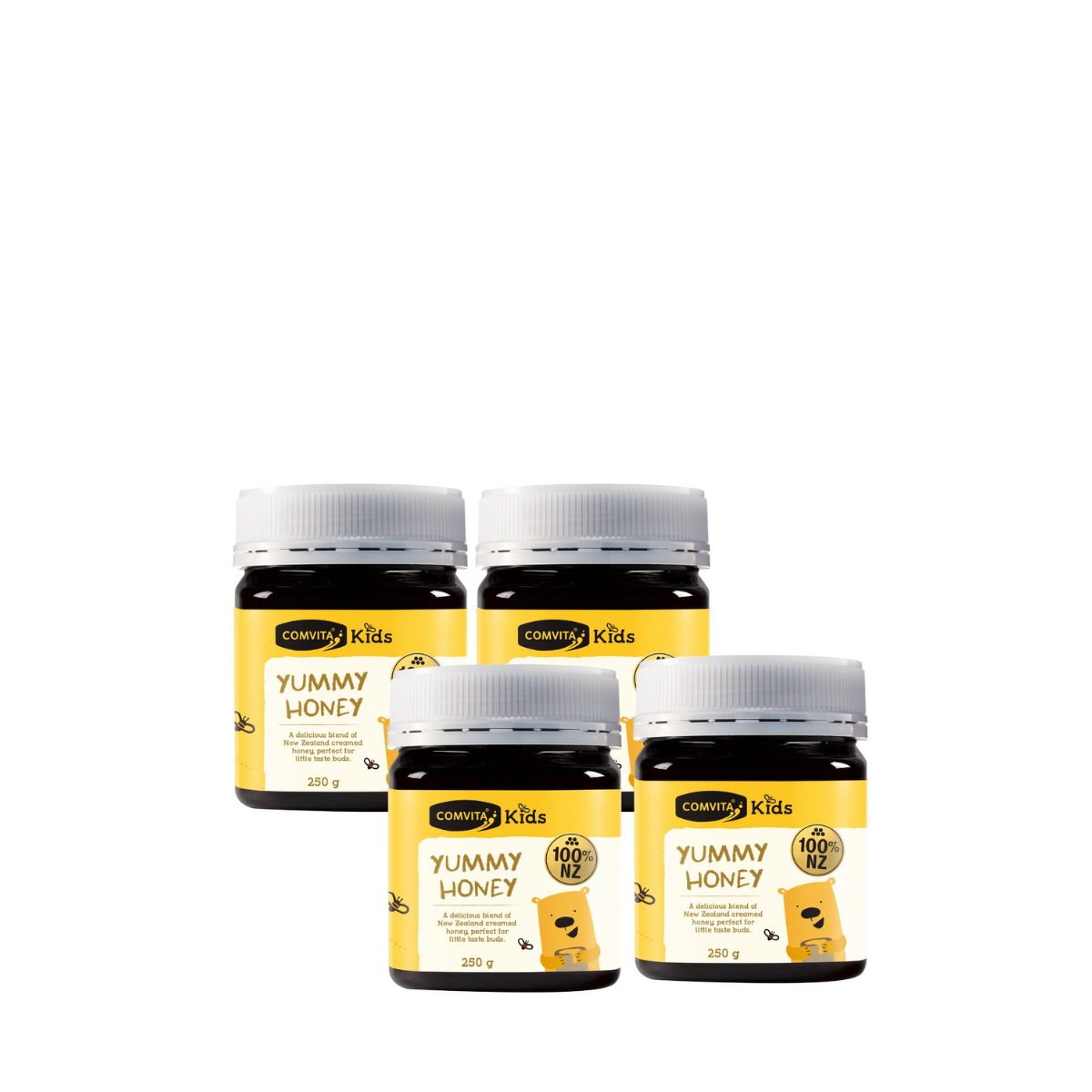 Comvita Kids Yummy Honey 250g (4 Bottles)