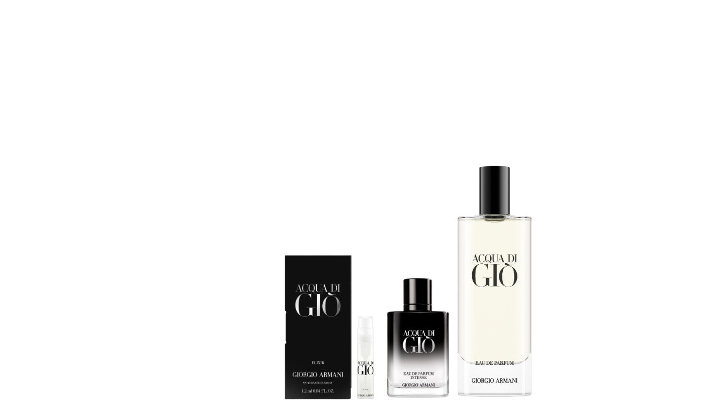 Receive 3-pc gift with $220 nett spend on Giorgio Armani for HIM Fragrance (Gift with Purchase)